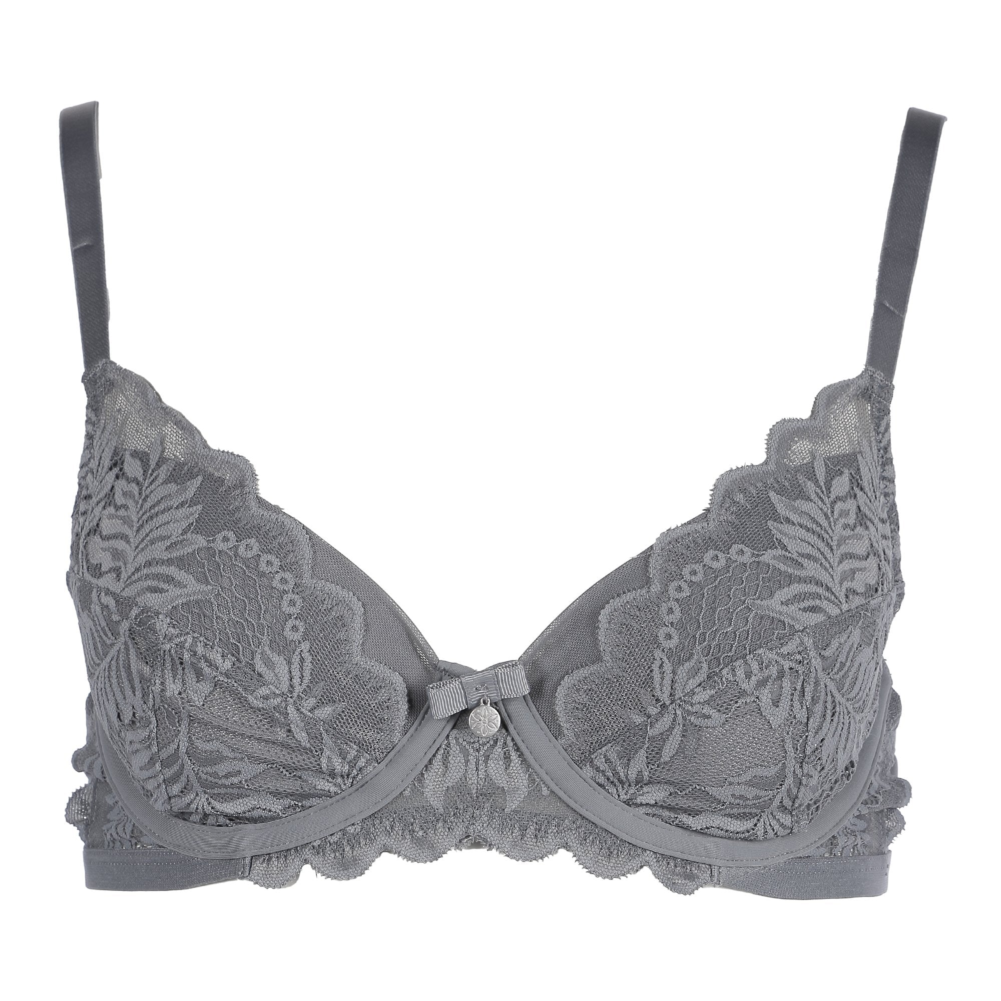 Soutien gorge à dentelle gris - Gris