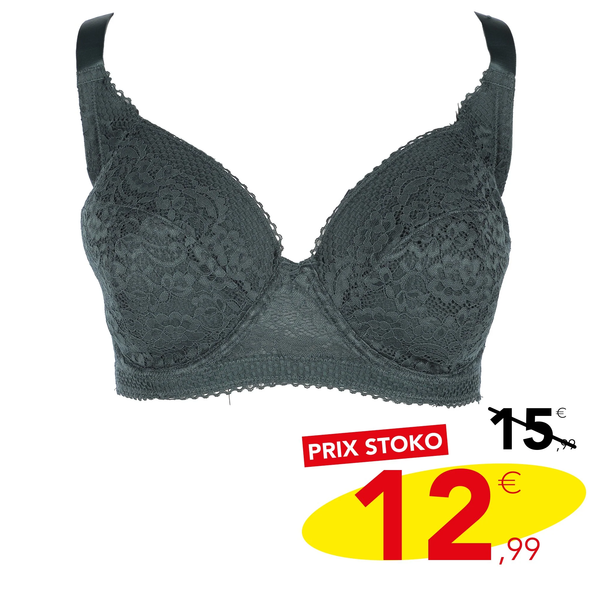 Soutien-gorge dentelle émeraude - Image 3
