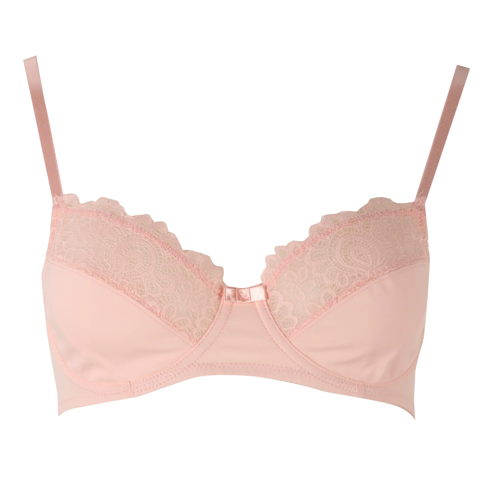 Soutien gorge en dentelle rose - Rose