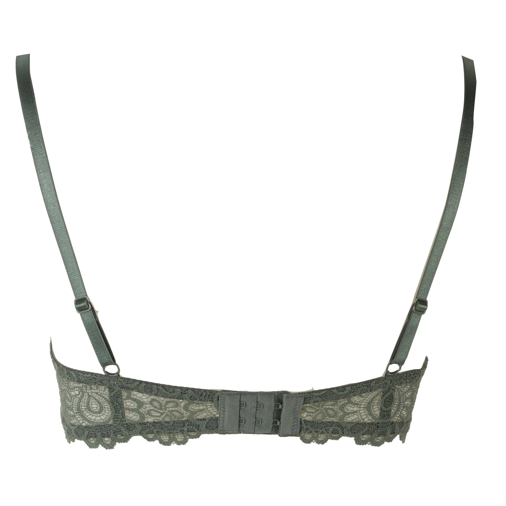 Soutien gorge en dentelle vert  - Vert - Image 2