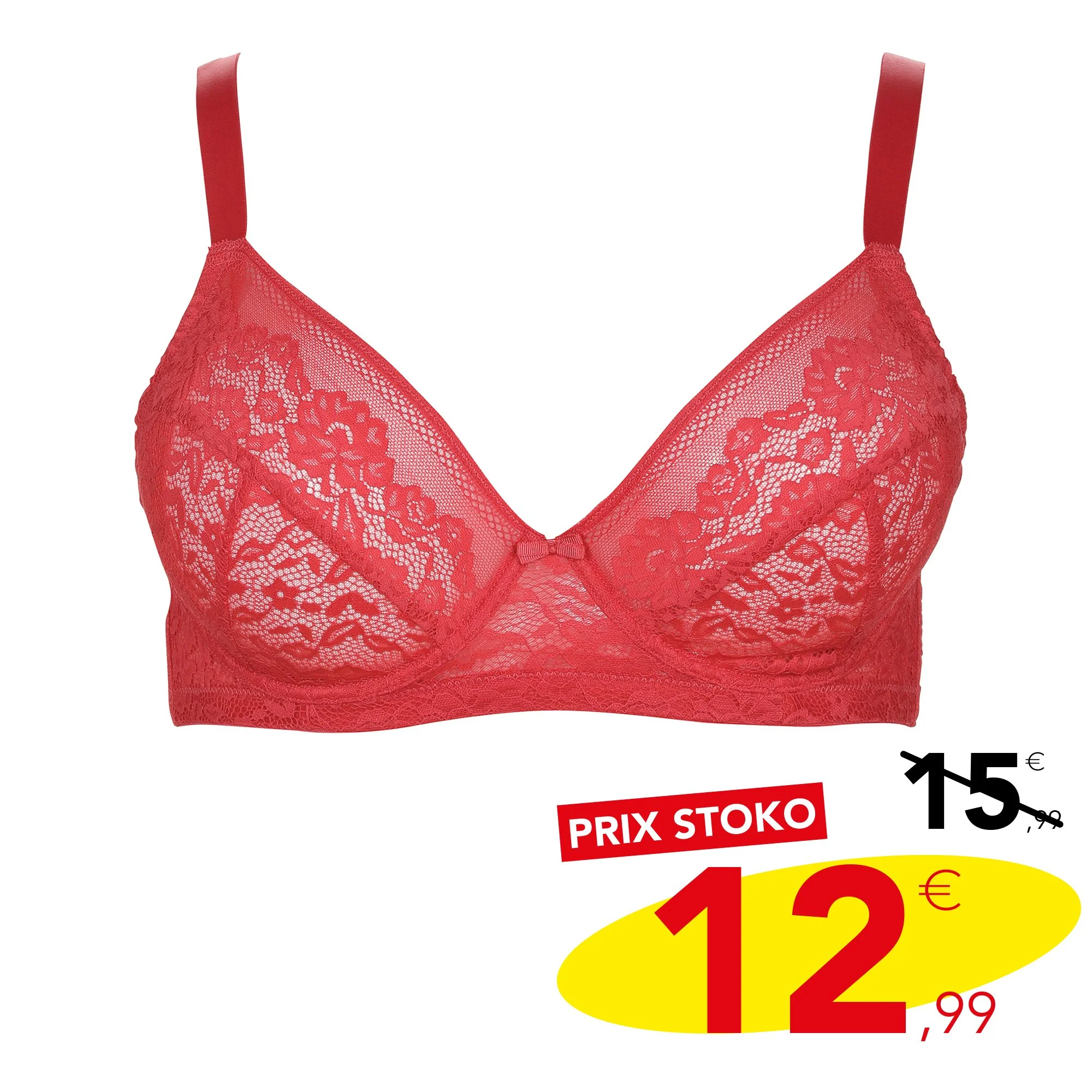Soutien gorge grand maintien corail - Image 3