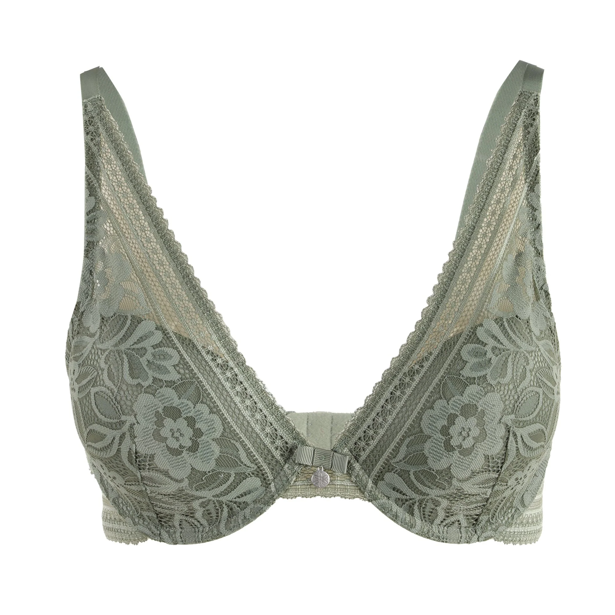 Soutien-gorge Kaki en Dentelle