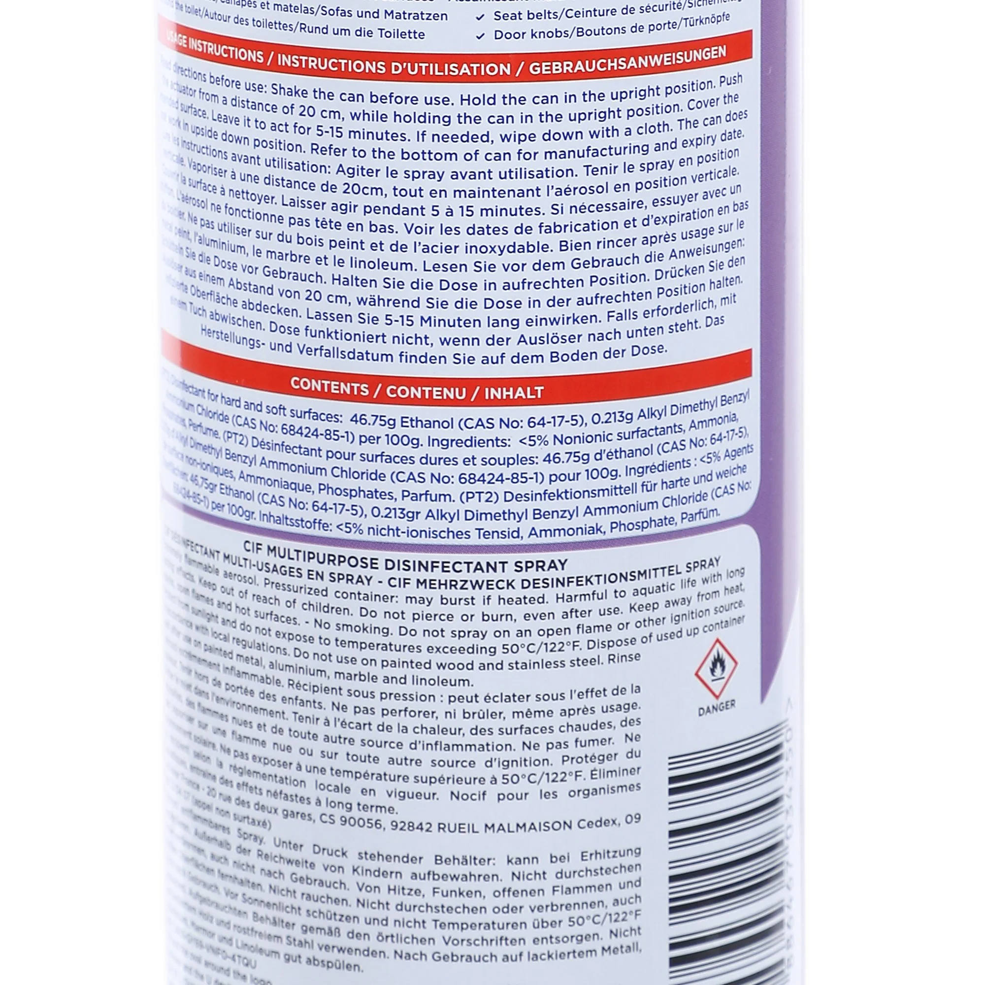 SPRAY DESINFECTANT MULTI-USAGES FLORAL - Image 3