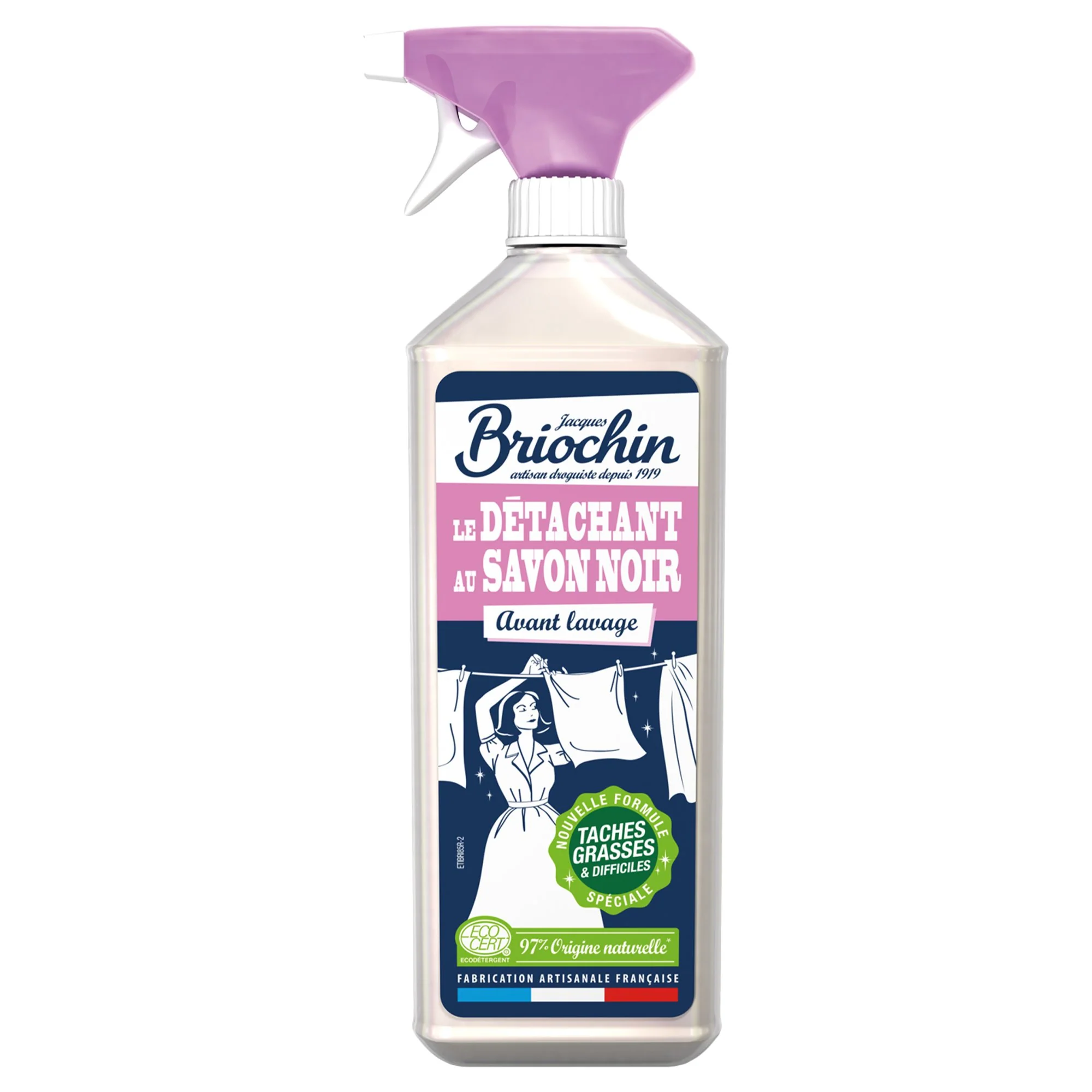 Spray détachant avant-lavage au savon noir