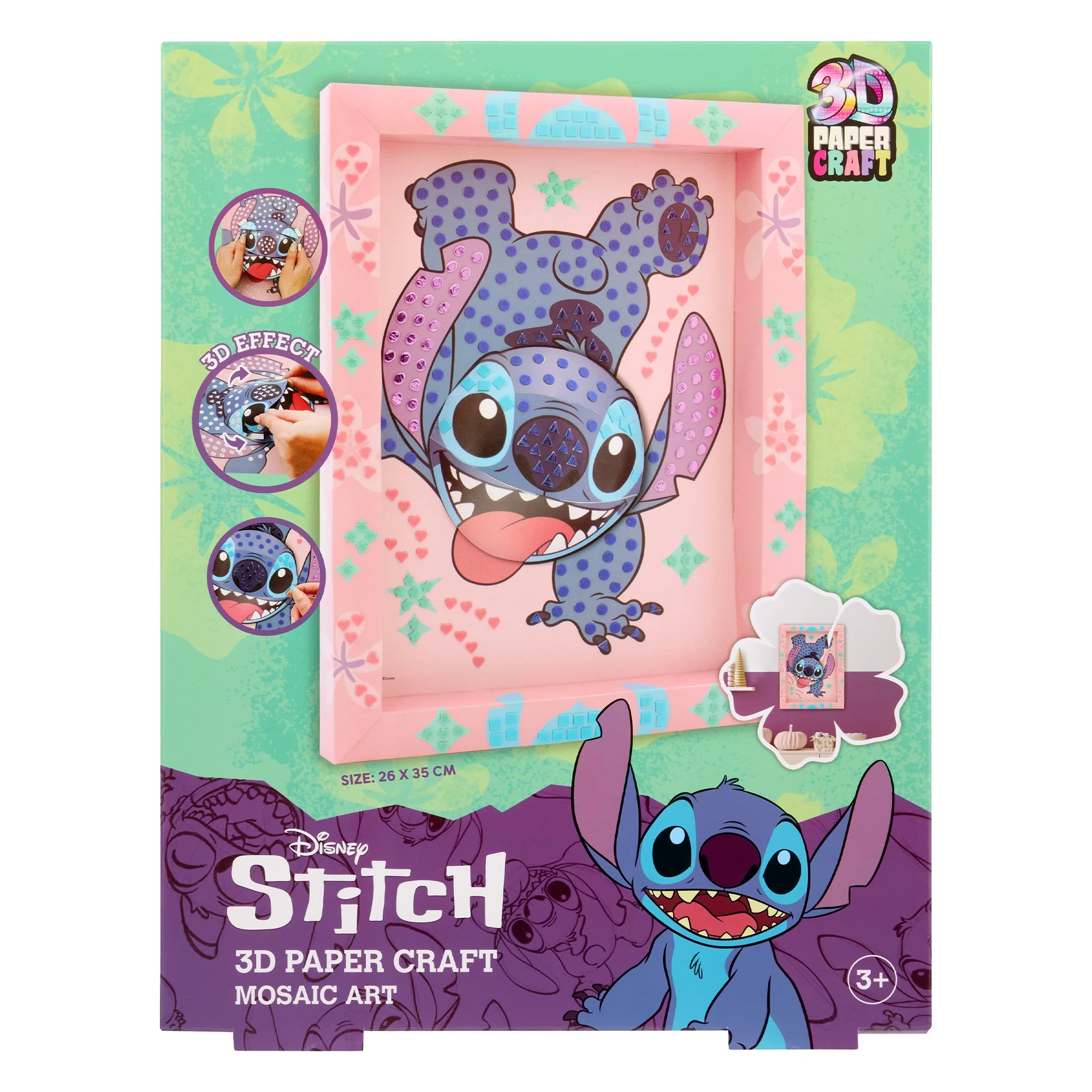 Stitch 3D papier craft mosaïque