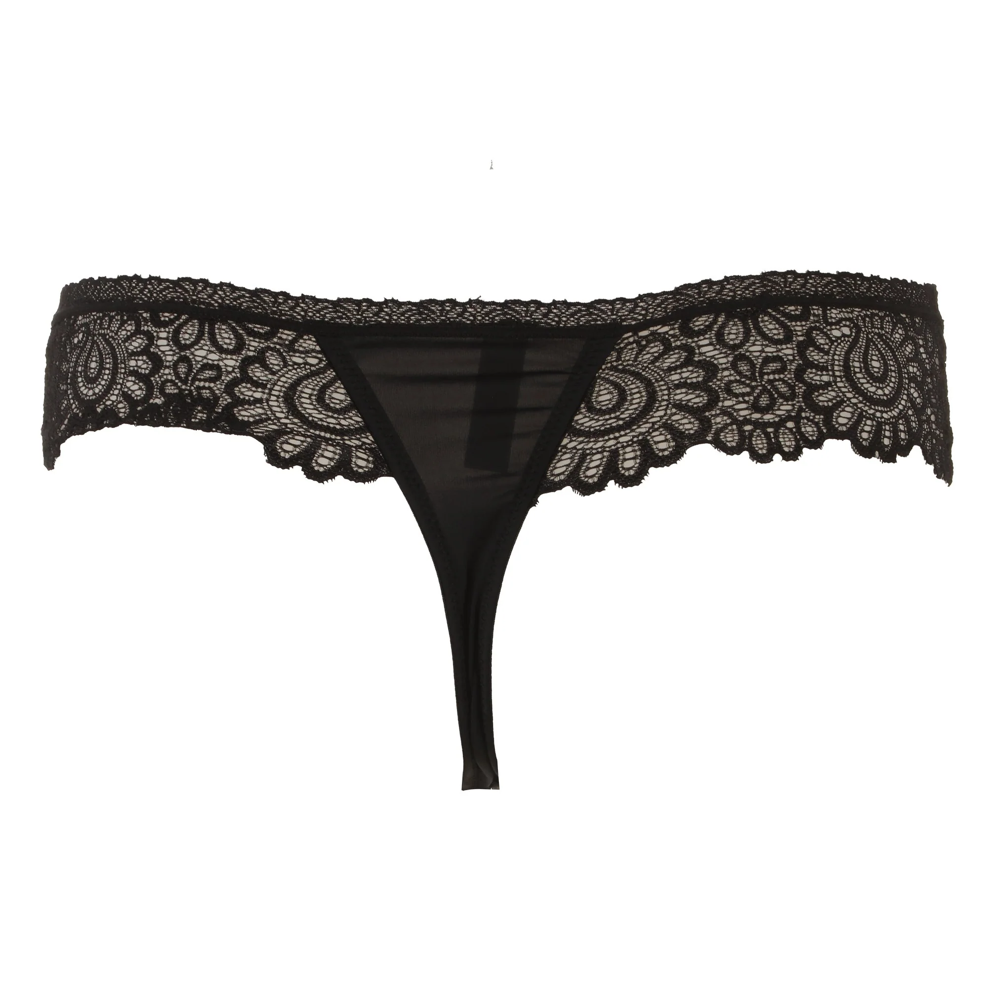 String en dentelle noir - Noir - Image 2
