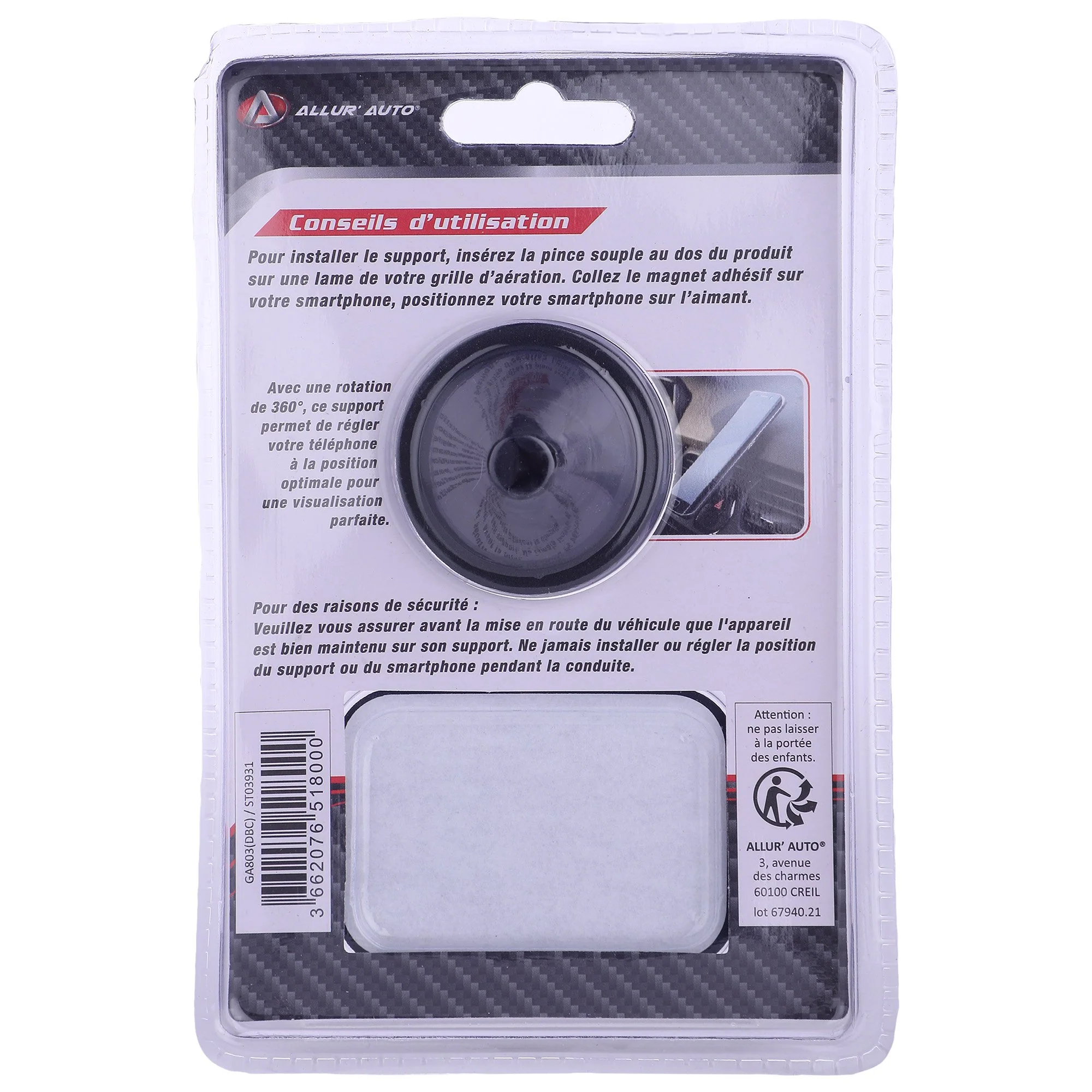 Support téléphone aimanté pour voiture - Image 2