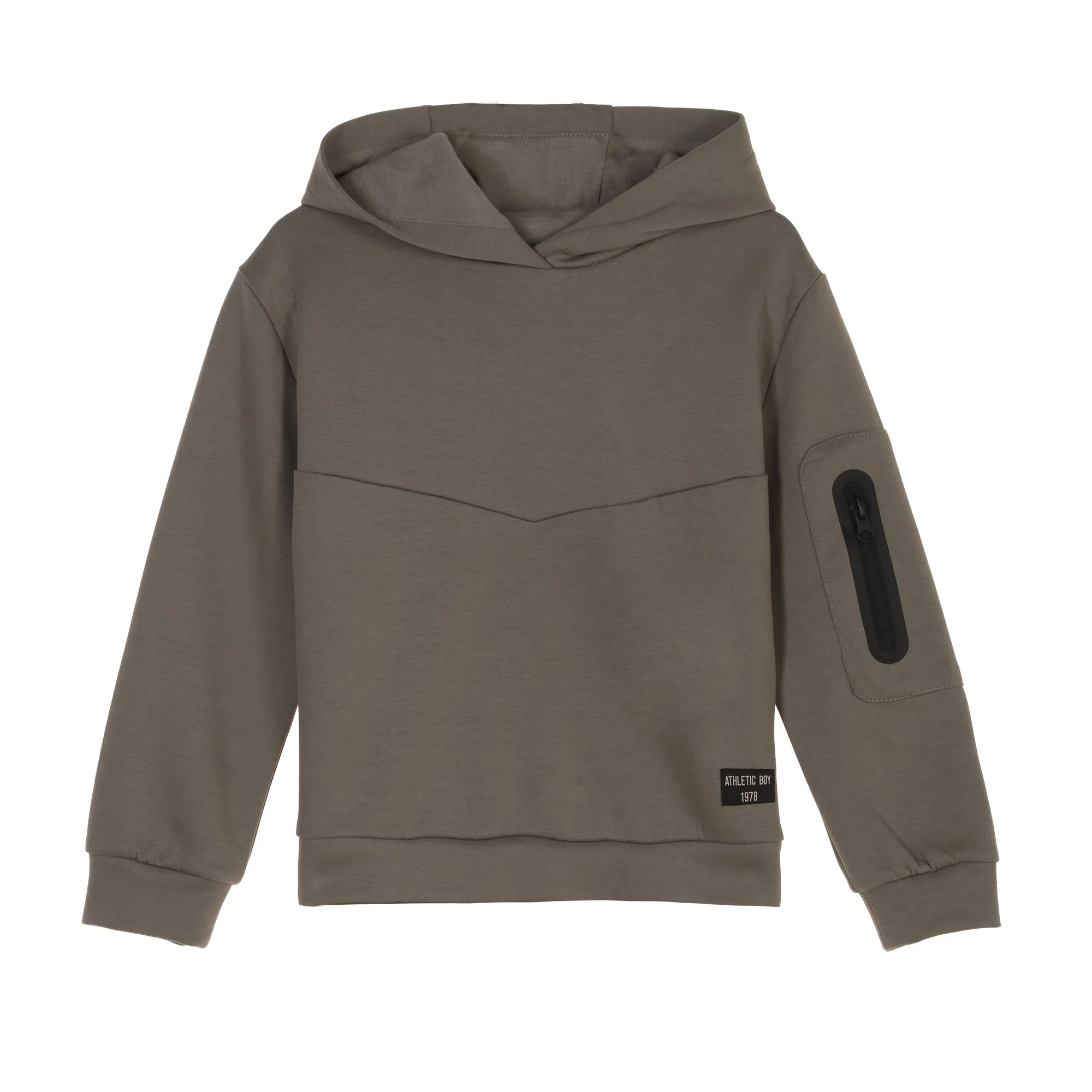 Sweat à capuche 3/12 ans - Kaki