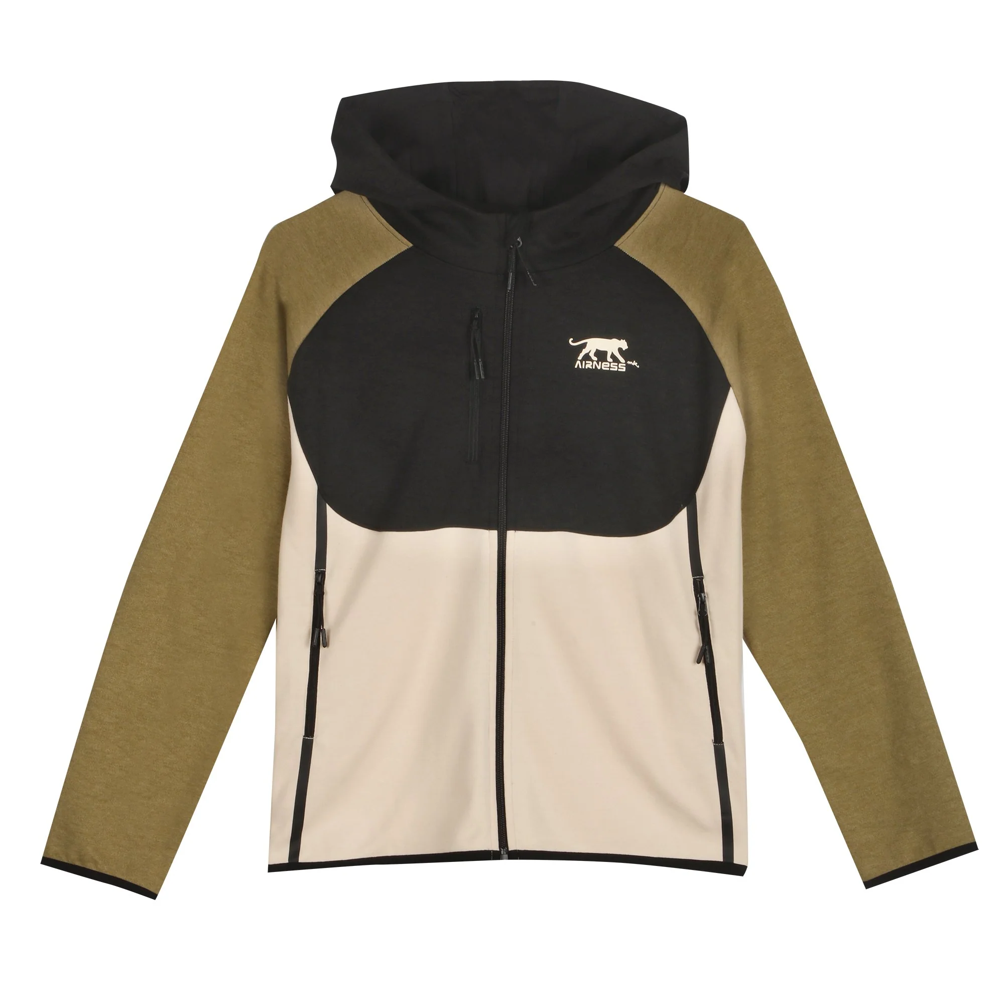 Sweat à capuche 8/14 ans - Kaki