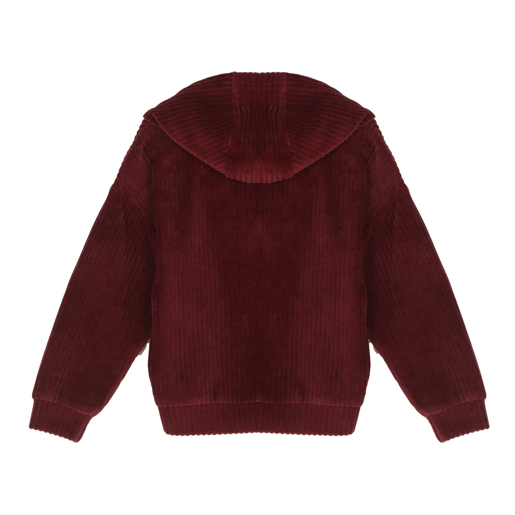 Sweat à capuche en velours - Violet - Image 2