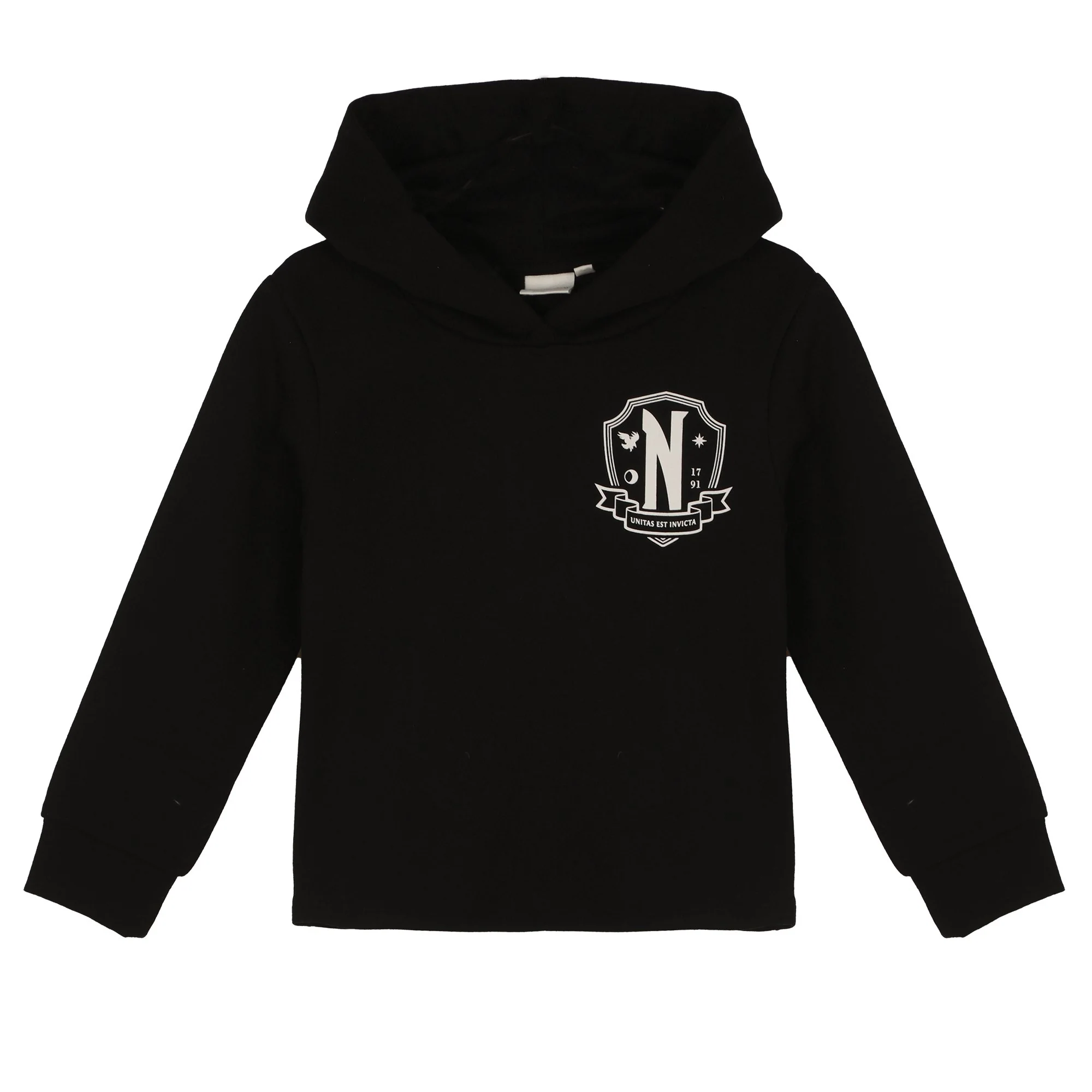 Sweat à capuche licence 6/12 ans - Noir