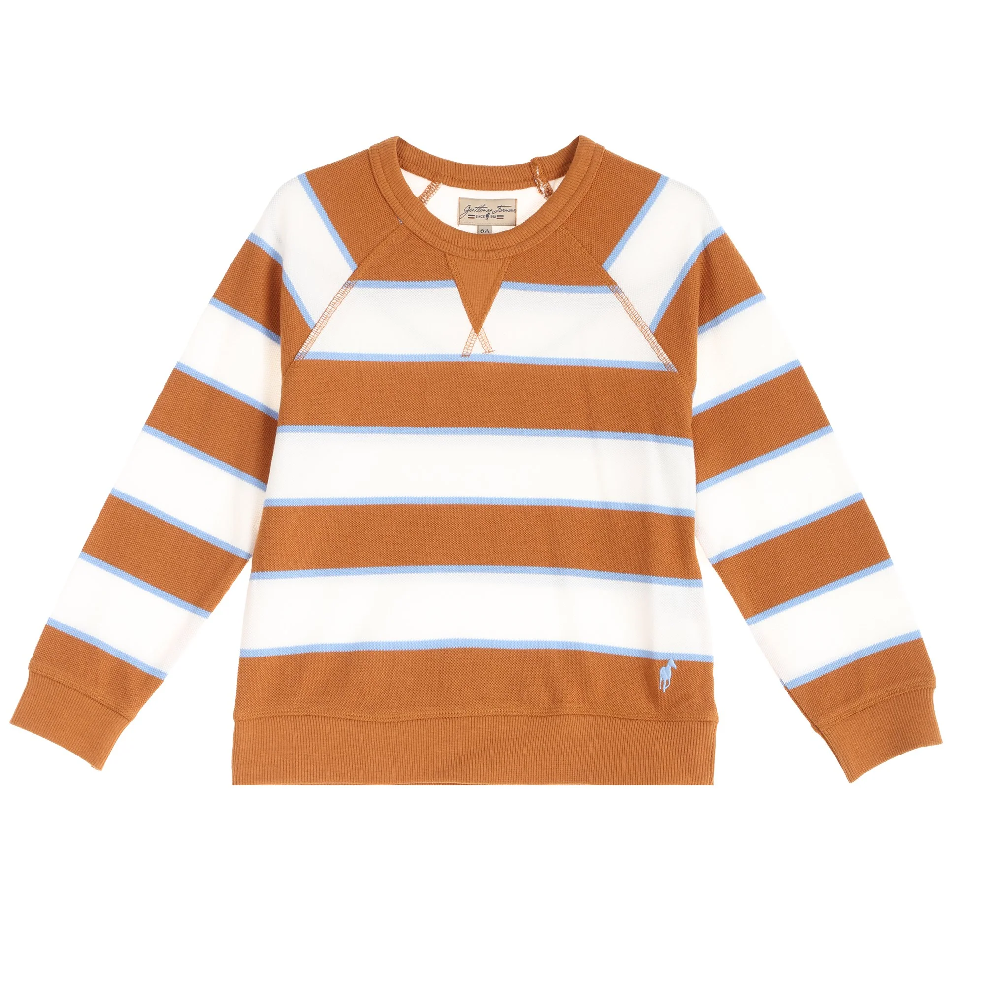 Sweat à rayures - Marron - Image 3
