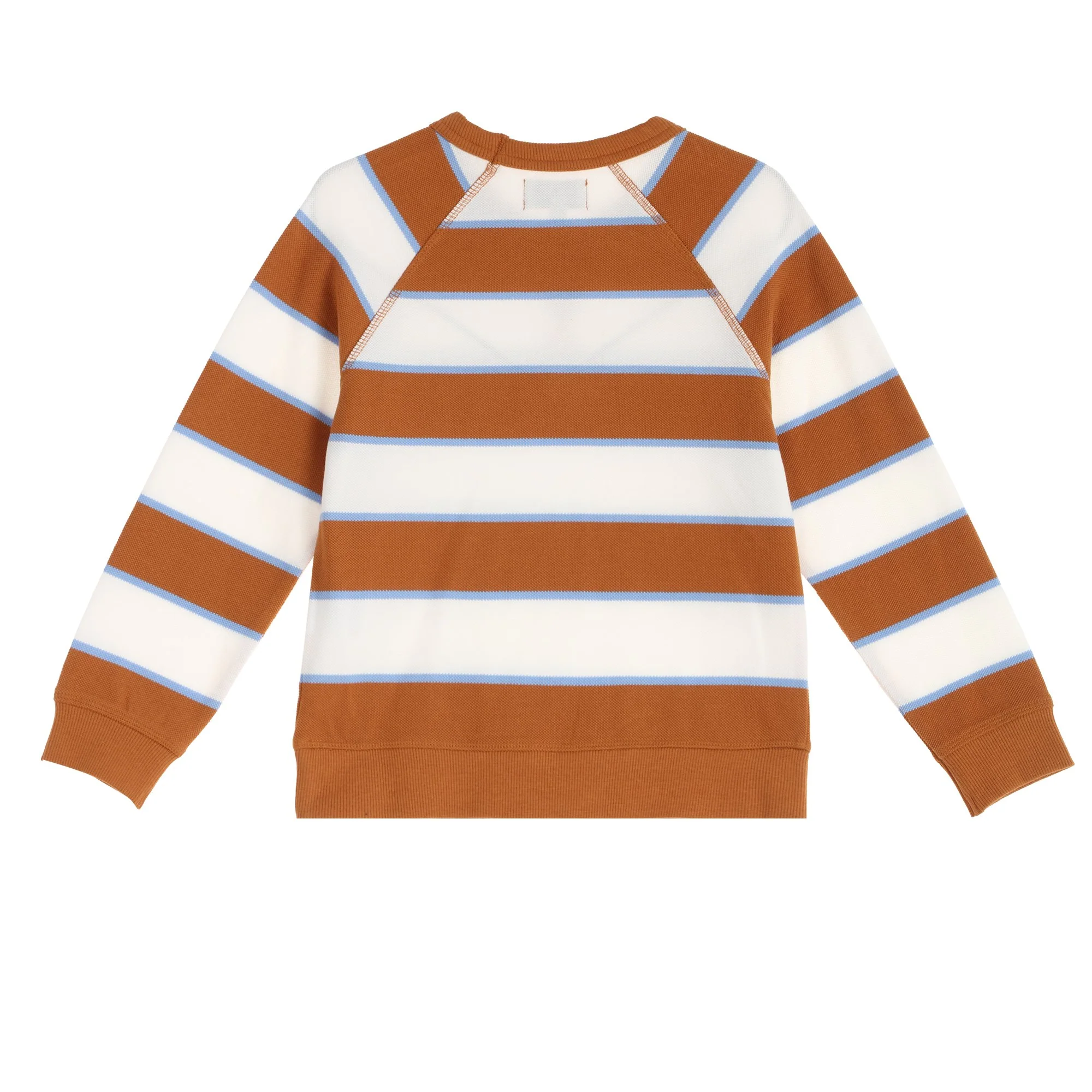 Sweat à rayures - Marron - Image 4