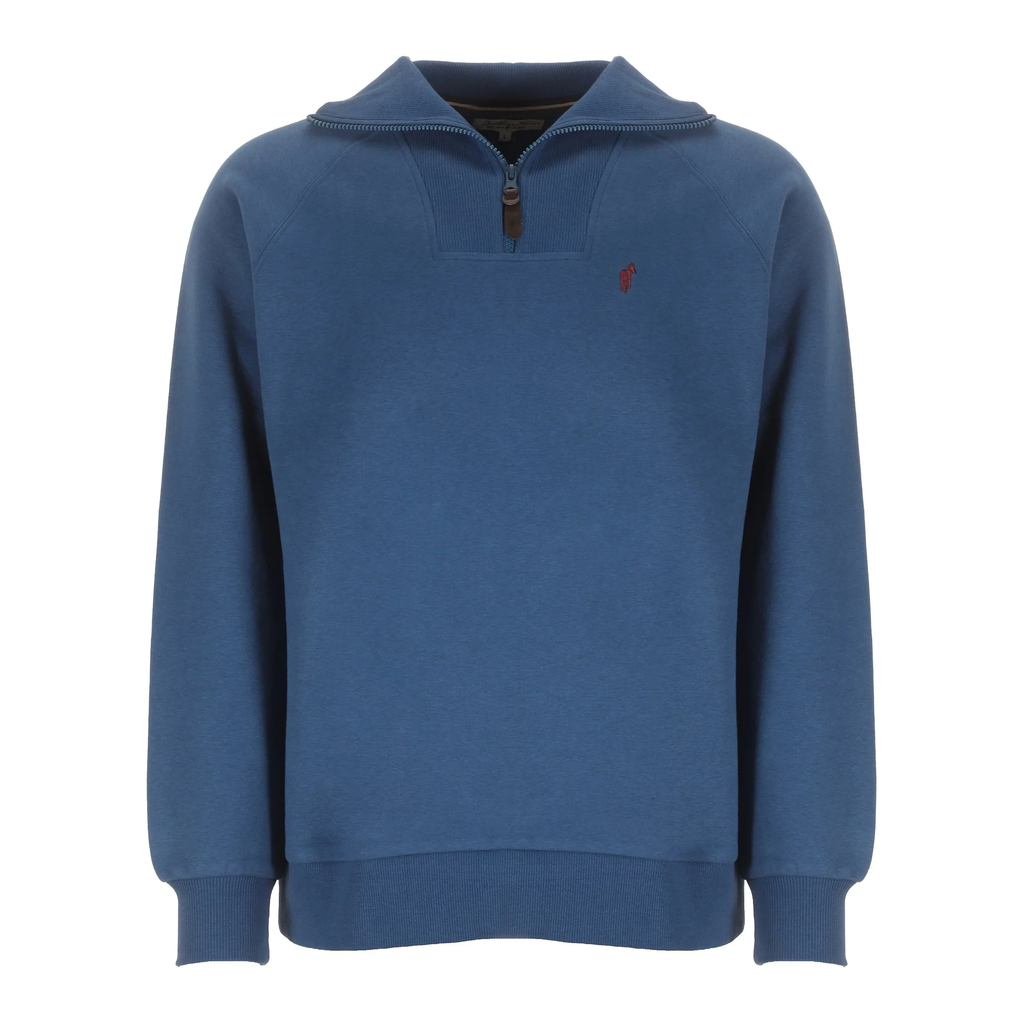 Sweat col camionneur - Bleu