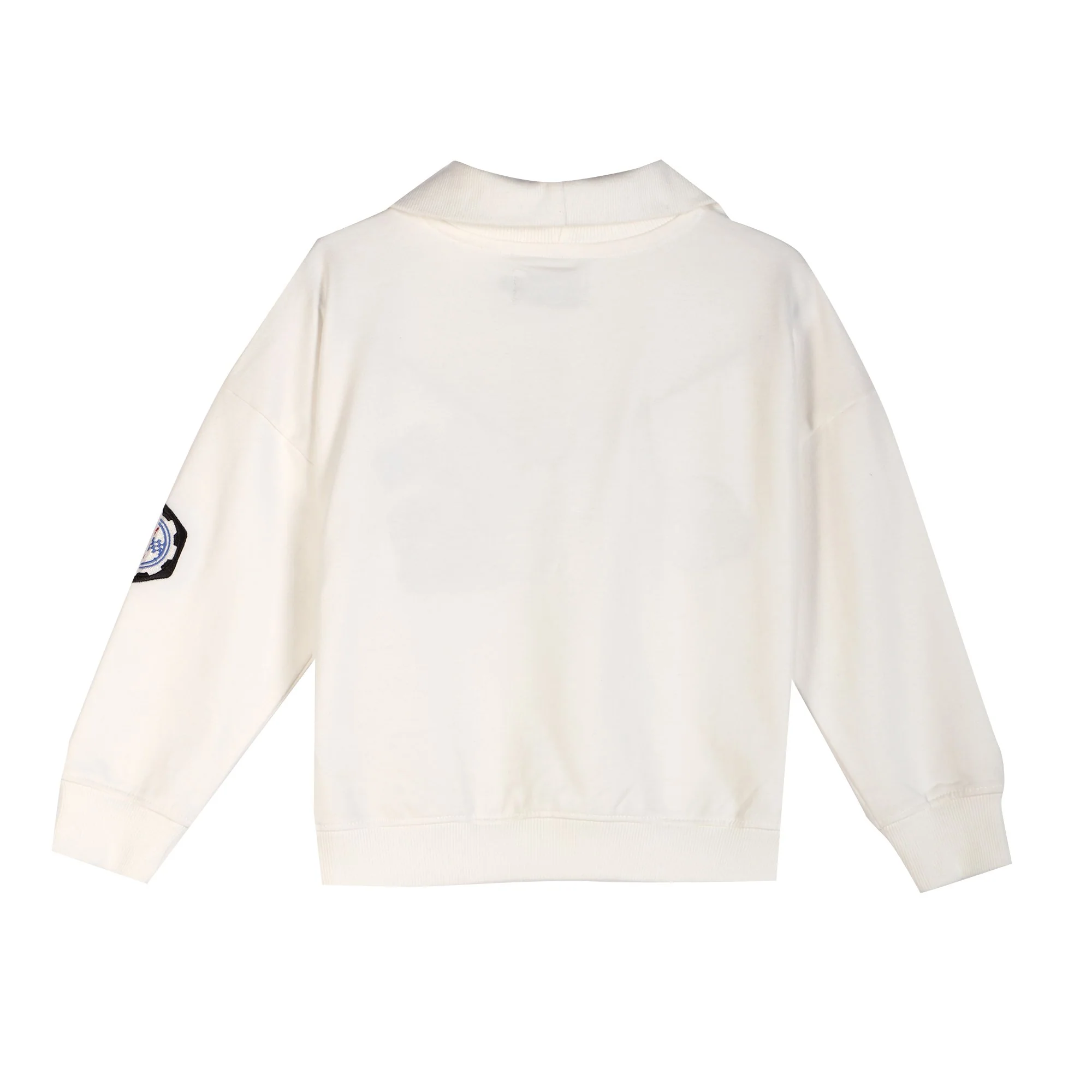 Sweat col haut - Blanc - Image 2
