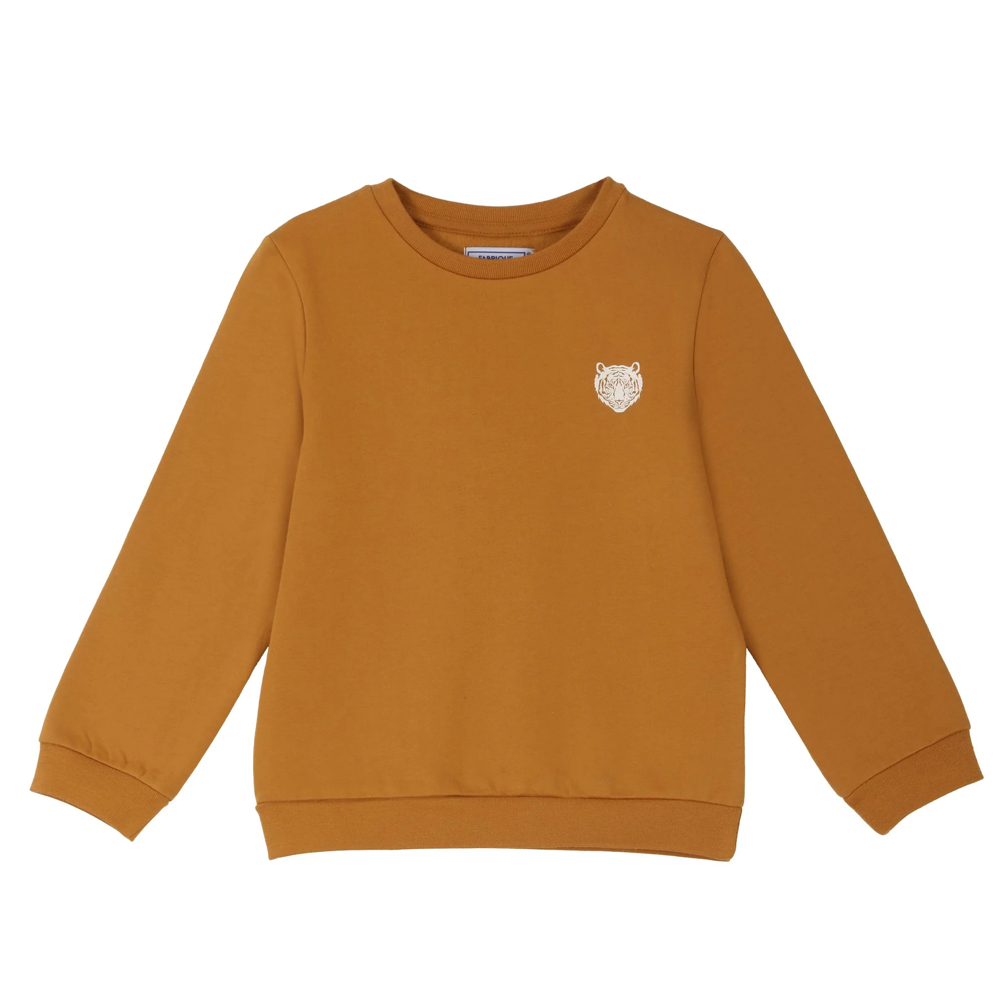 Sweat col rond avec animation 3/12 ans - Jaune