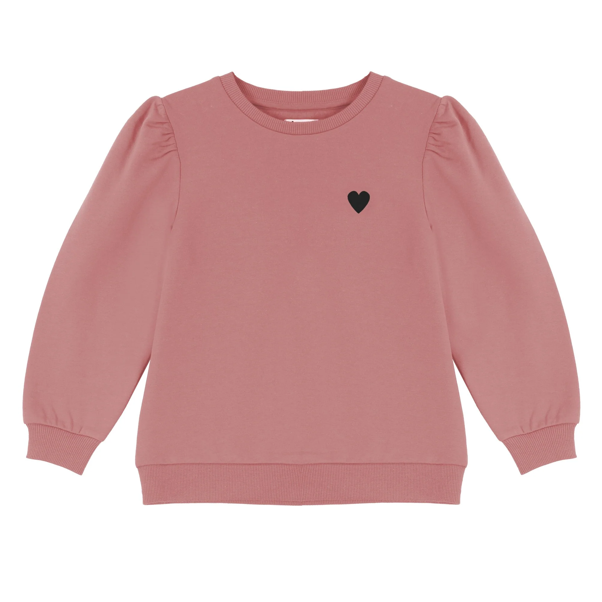 Sweat col rond avec animation 3/12 ans - Rose