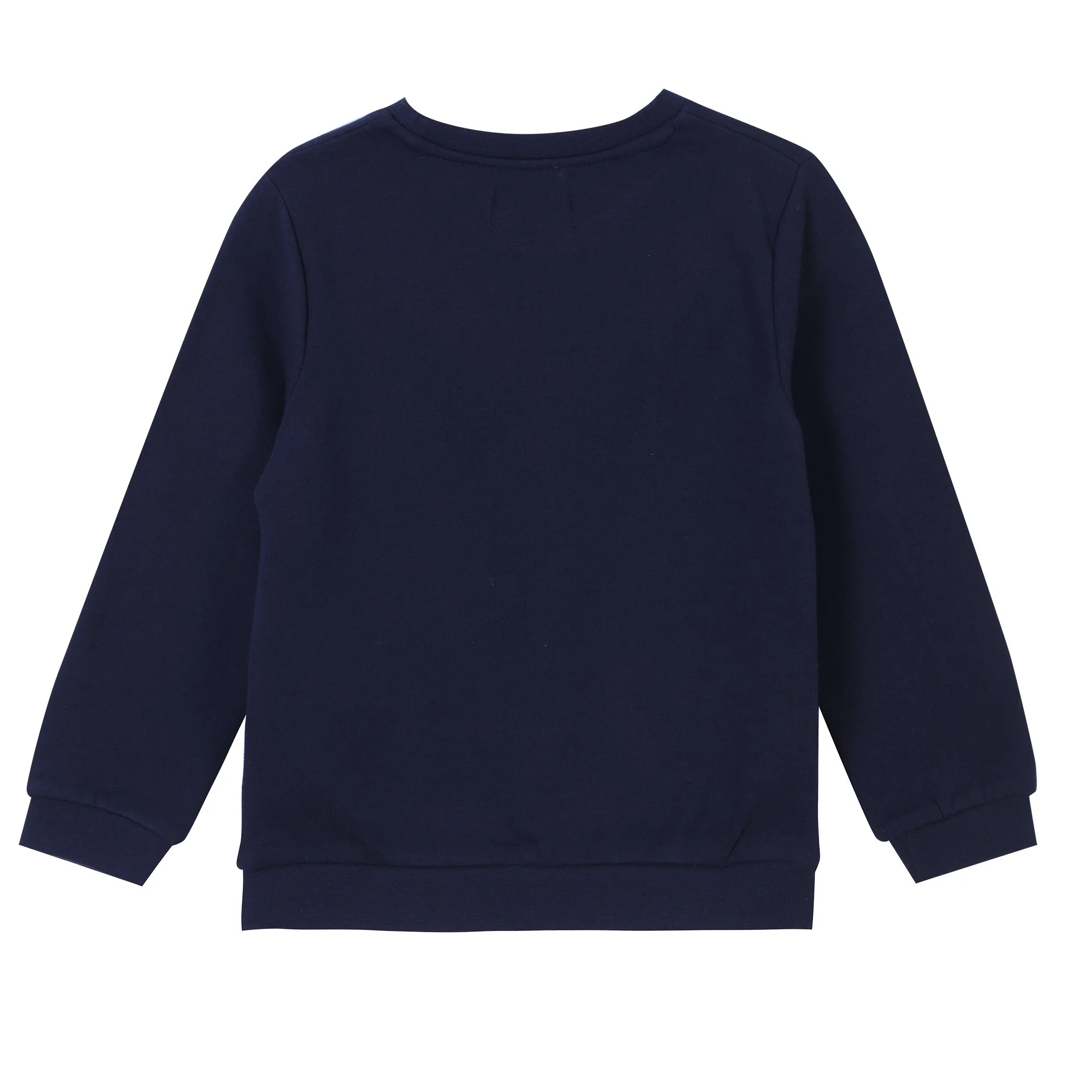 Sweat col rond brodé cœur 3/12 ans - Bleu foncé - Image 2