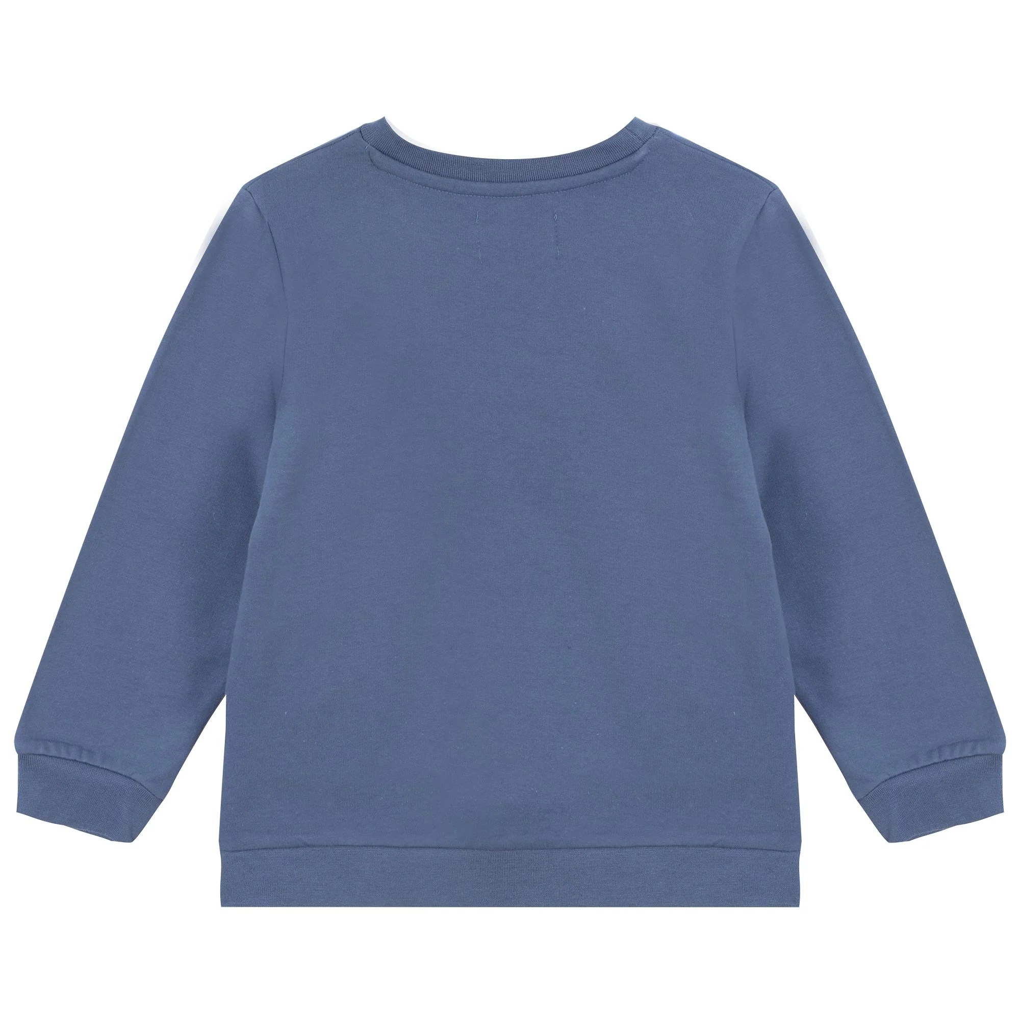Sweat col rond brodé cœur 3/12 ans - Bleu - Image 2