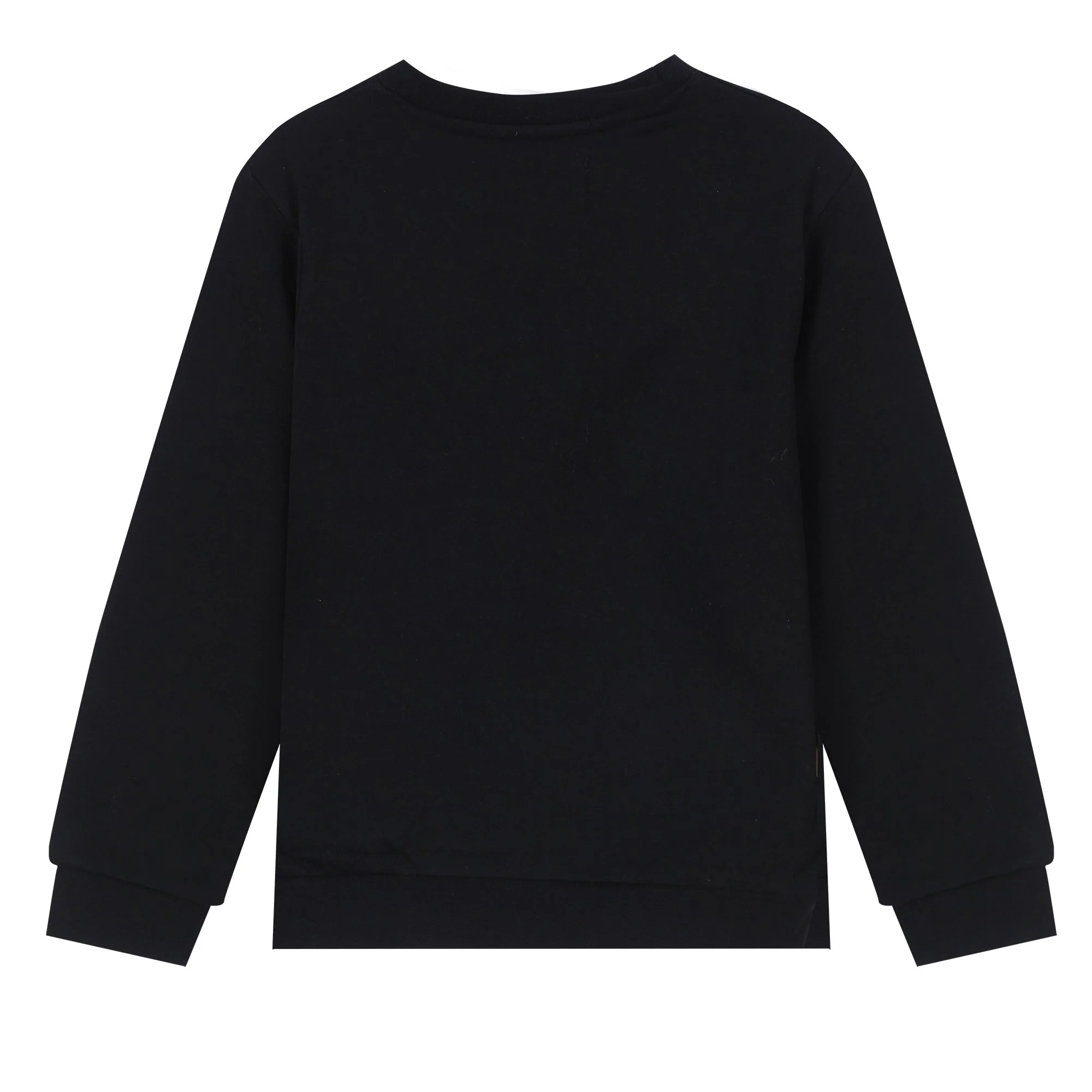 Sweat col rond brodé cœur 3/12 ans - Noir - Image 2