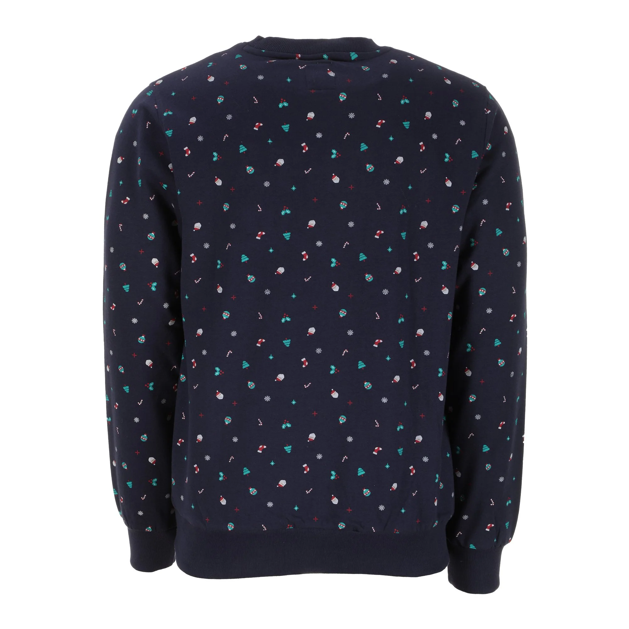 Sweat col rond de Noël - Bleu foncé - Image 2