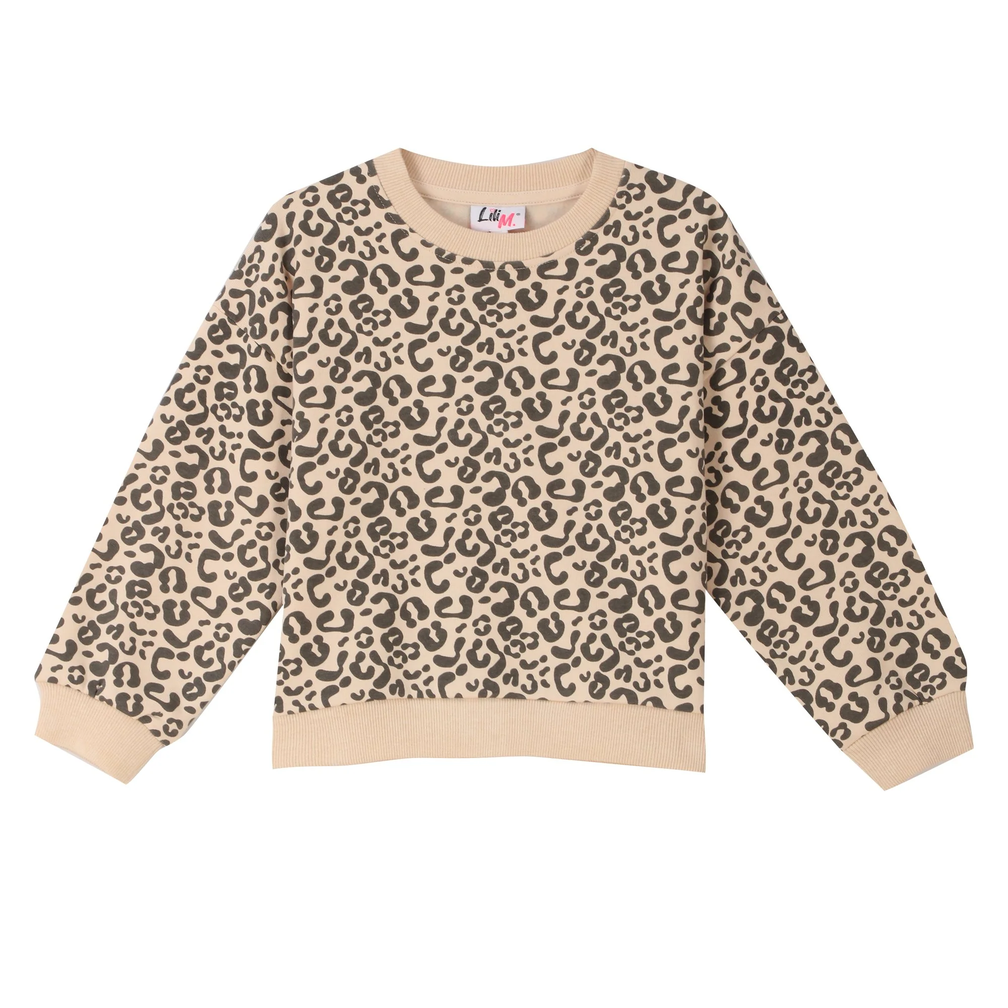 Sweat col rond imprimé 3/12 ans - Beige