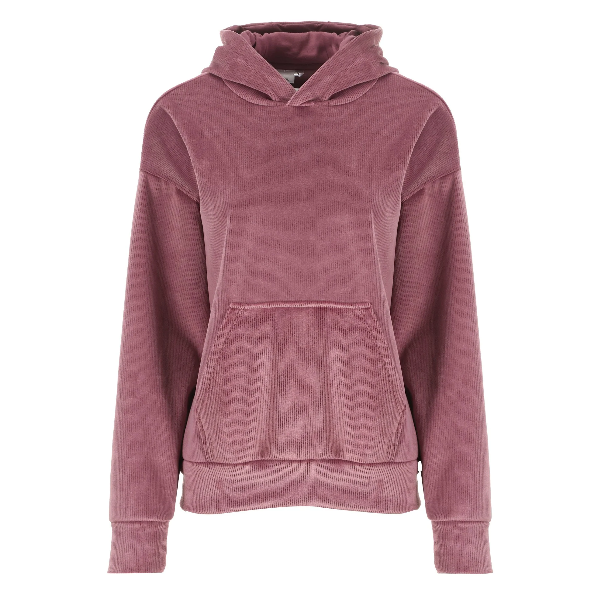 Sweat en velours à capuche  - Rose