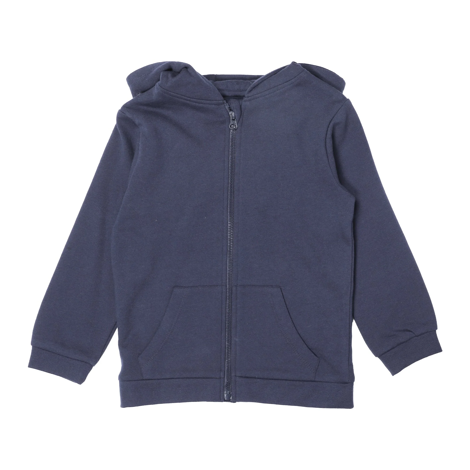 Sweat zippé à capuche 3/12 ans - Bleu foncé