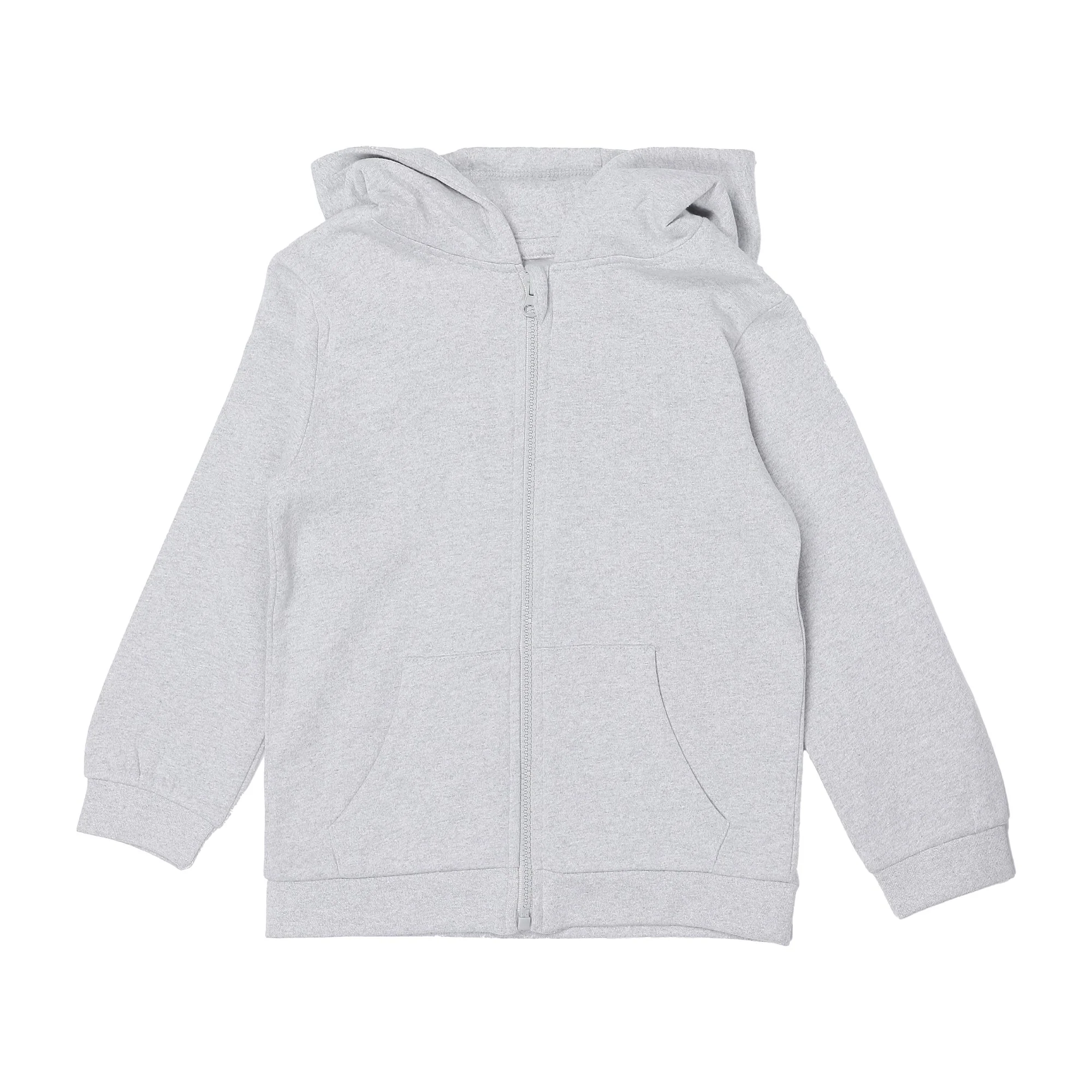 Sweat zippé à capuche 3/12 ans - Gris