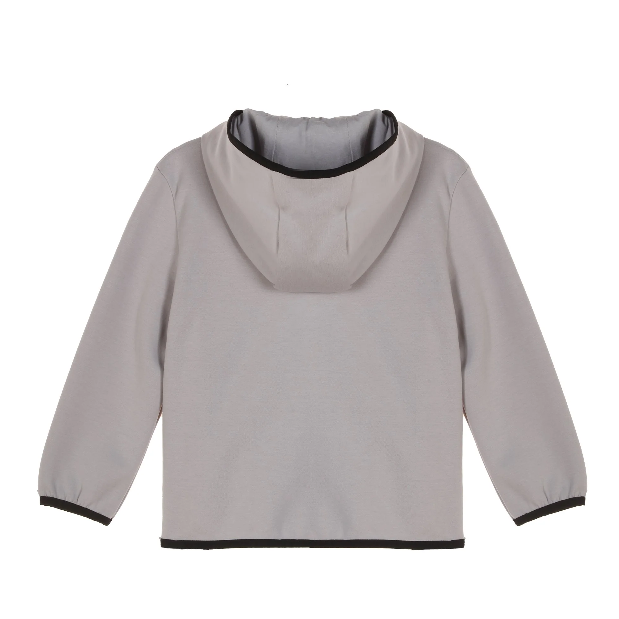 Sweat zippé à capuche 3/12 ans - Gris - Image 2