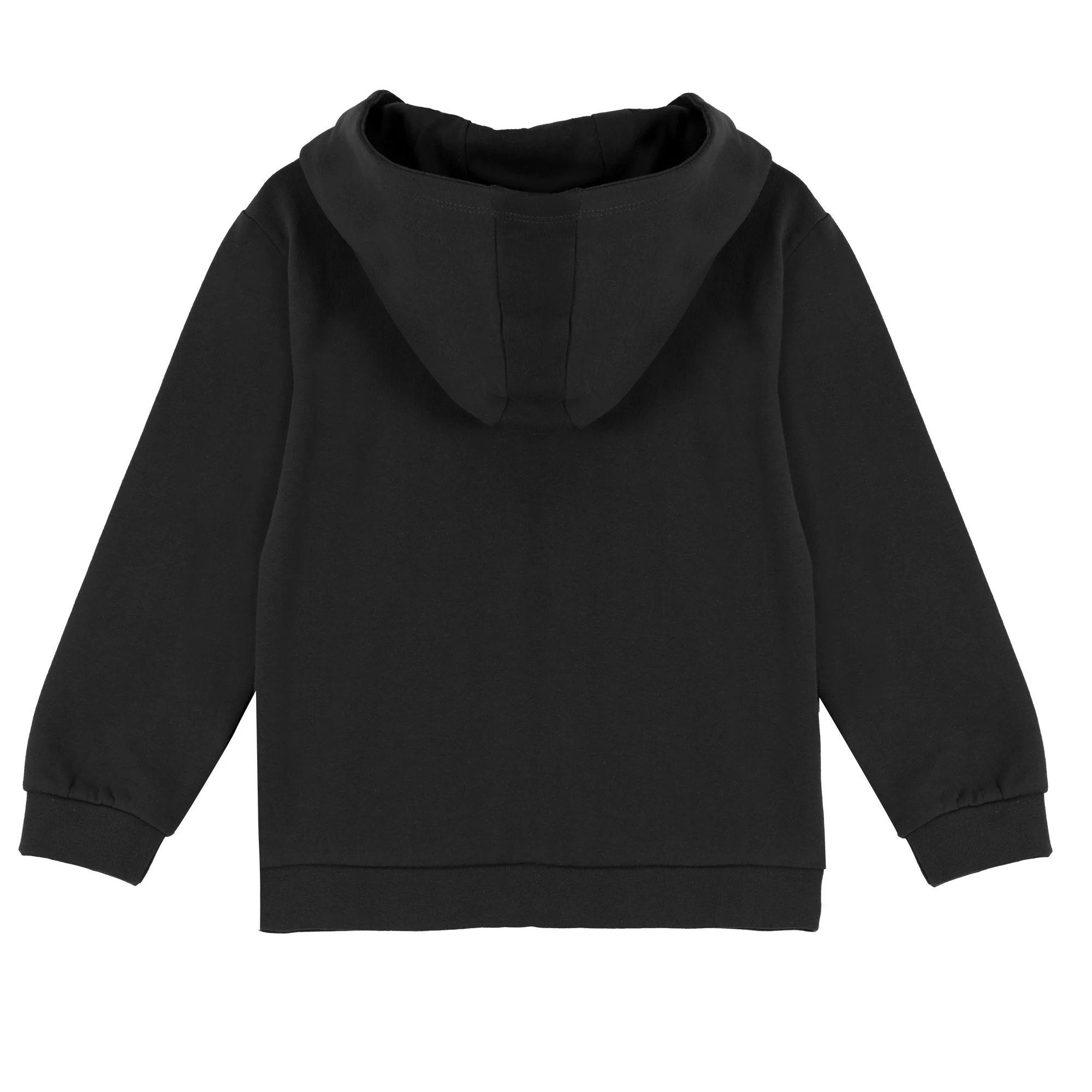 Sweat zippé à capuche 3/12 ans - Noir - Image 2
