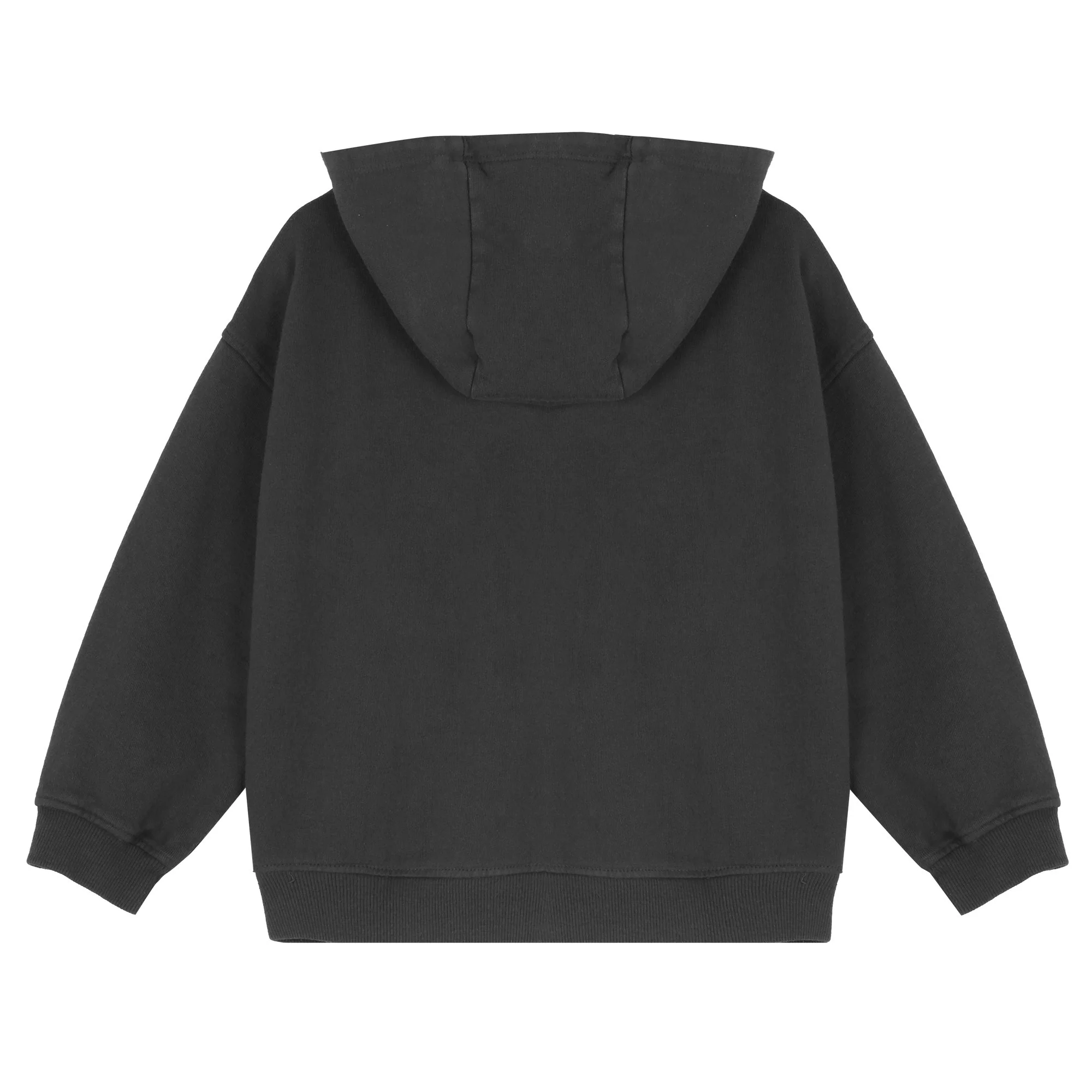 Sweat zippé à capuche 3/12 ans - Noir - Image 2