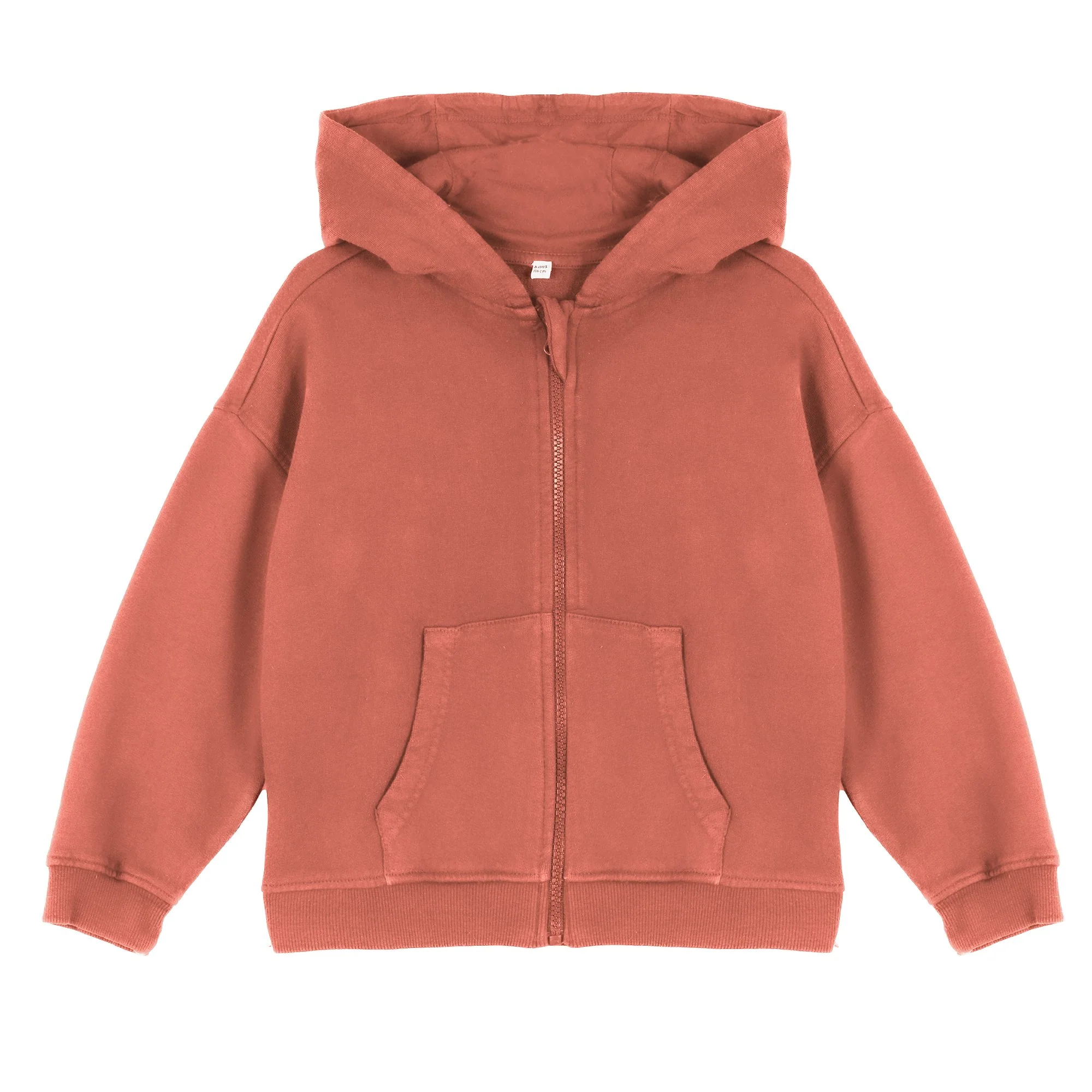 Sweat zippé à capuche 3/12 ans - Orange