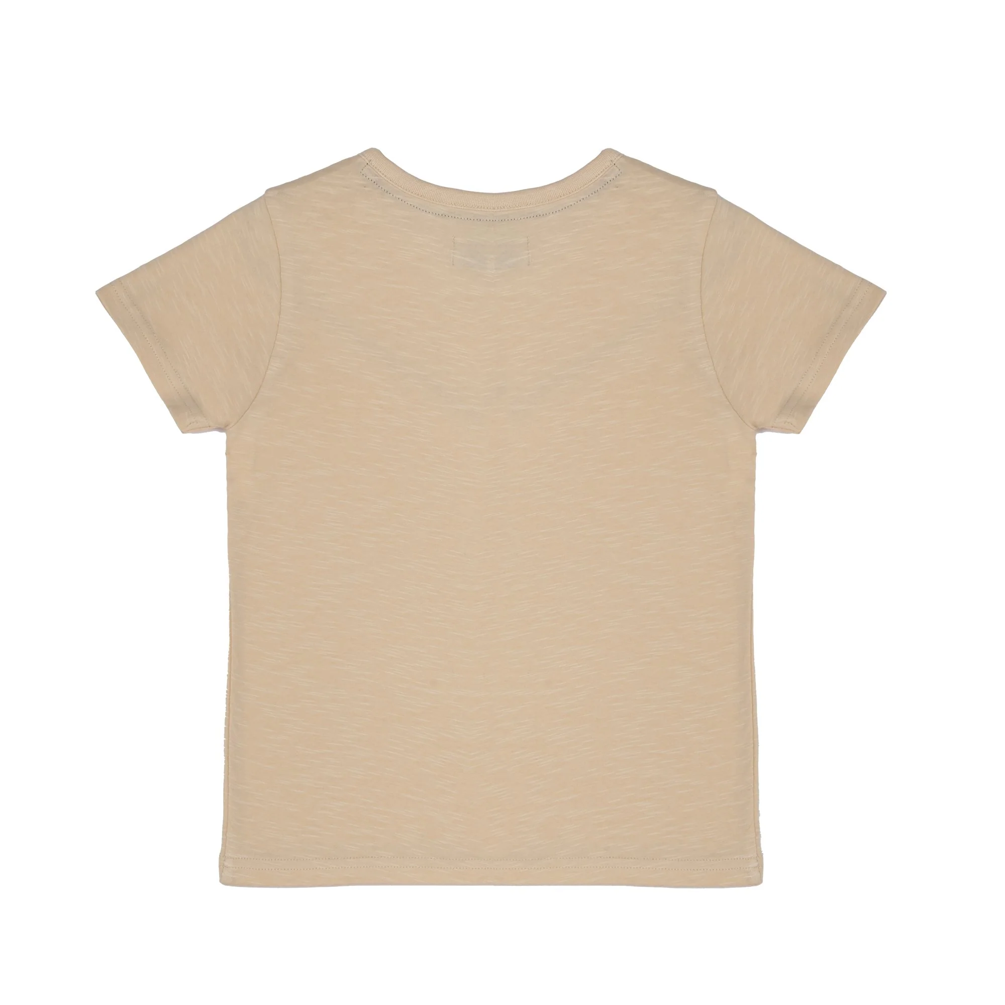 T-shirt manches courtes avec broderie - Beige - Image 2