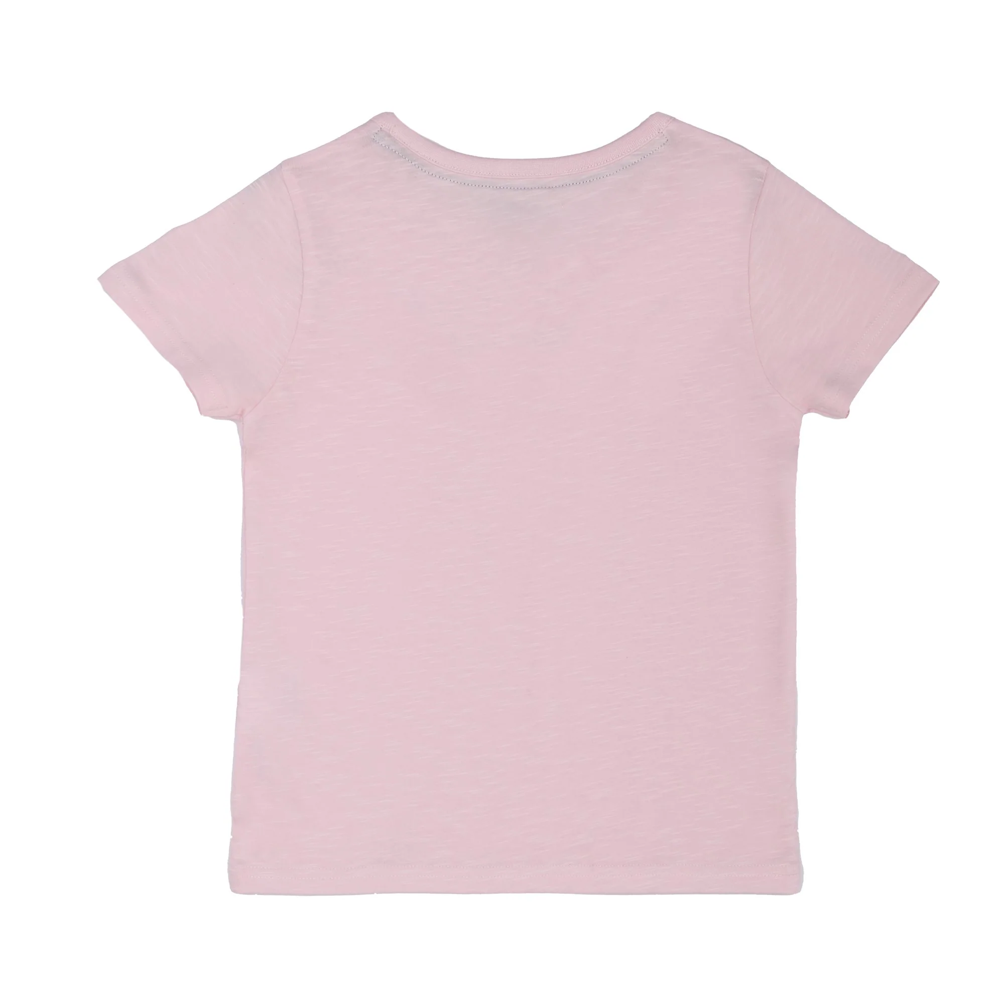 T-shirt manches courtes avec broderie - Rose - Image 2