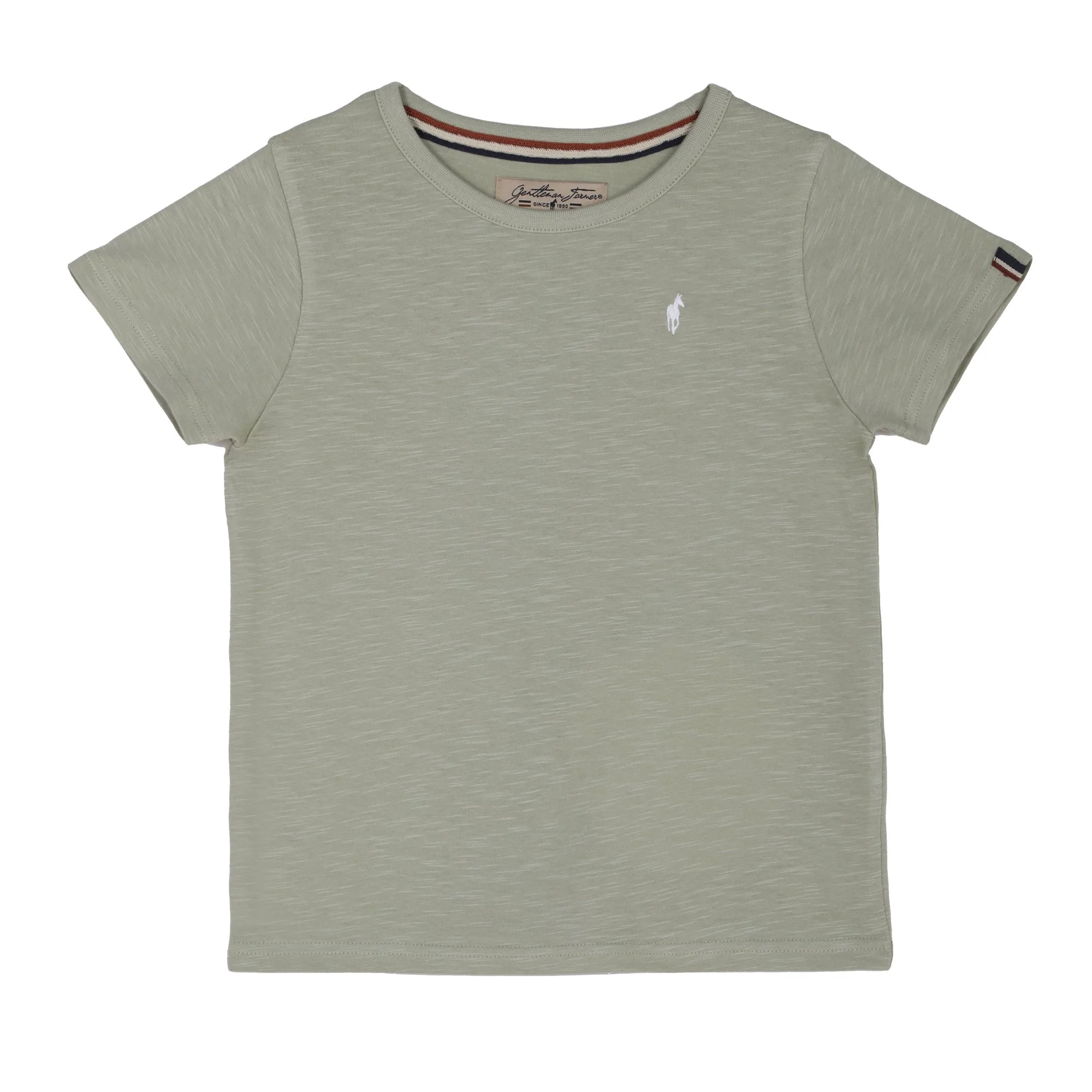 T-shirt manches courtes avec broderie - Vert