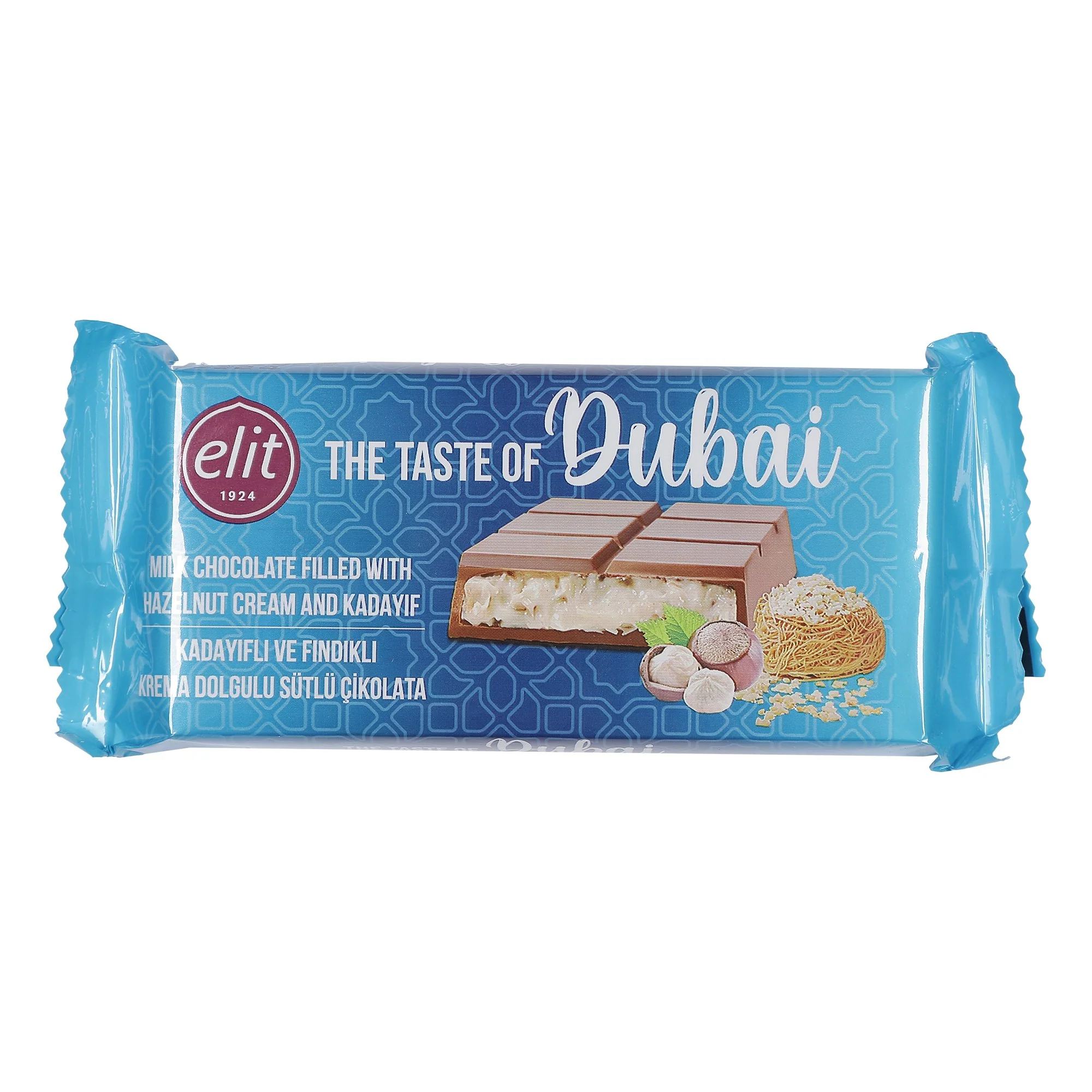 Tablette de chocolat de Dubaï noisette et kadaif