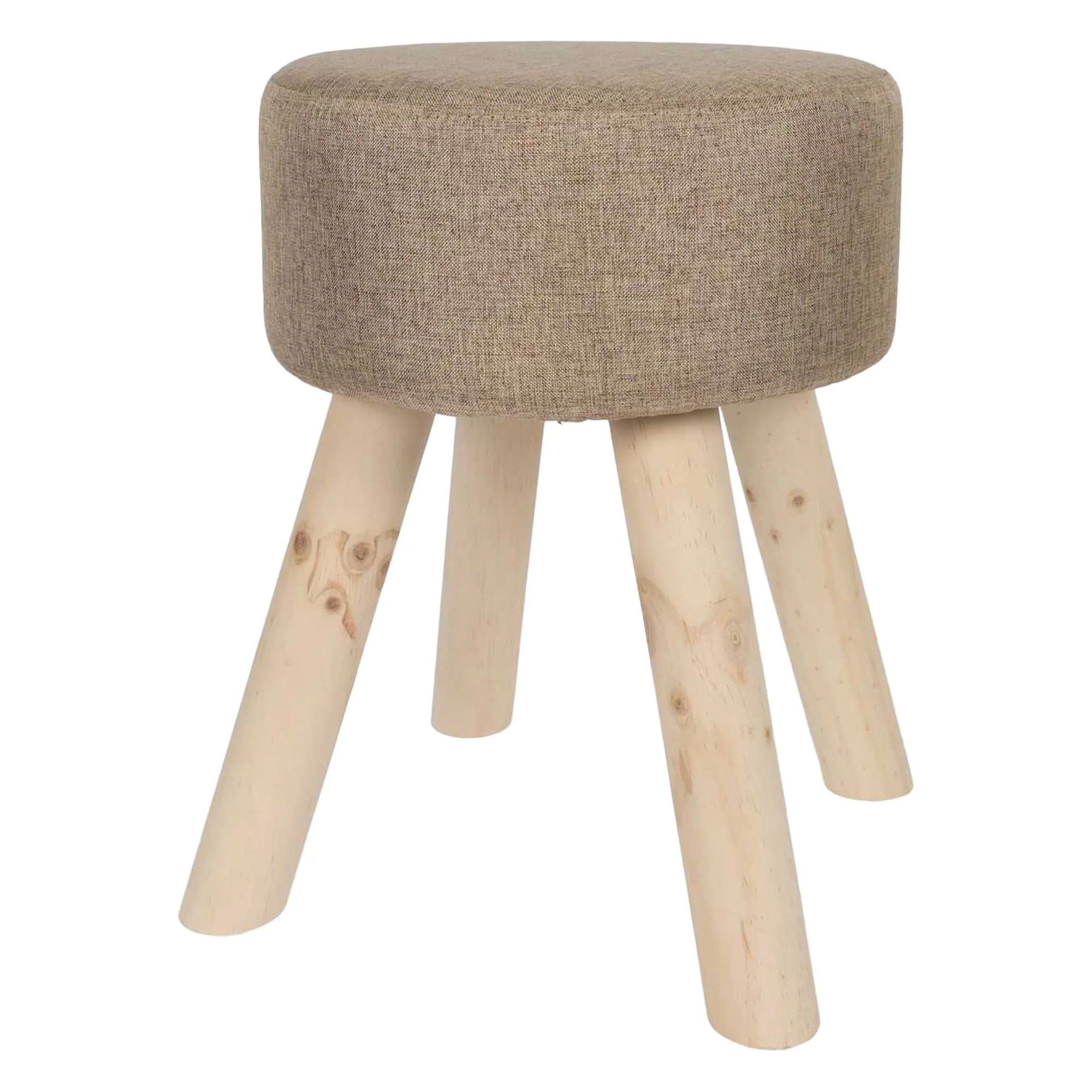 Tabouret en bois 4 pieds - Image 2