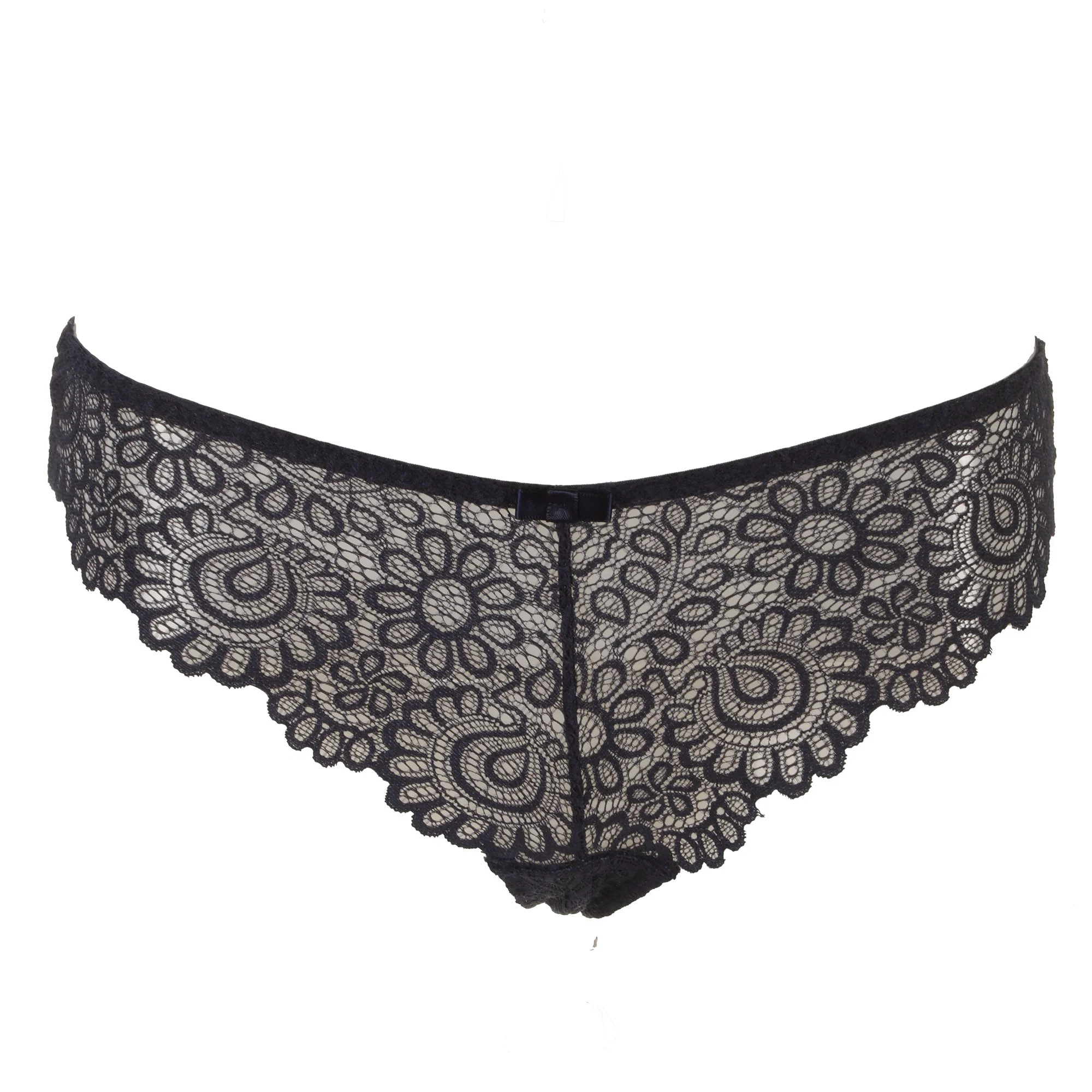 Tanga en dentelle noir
