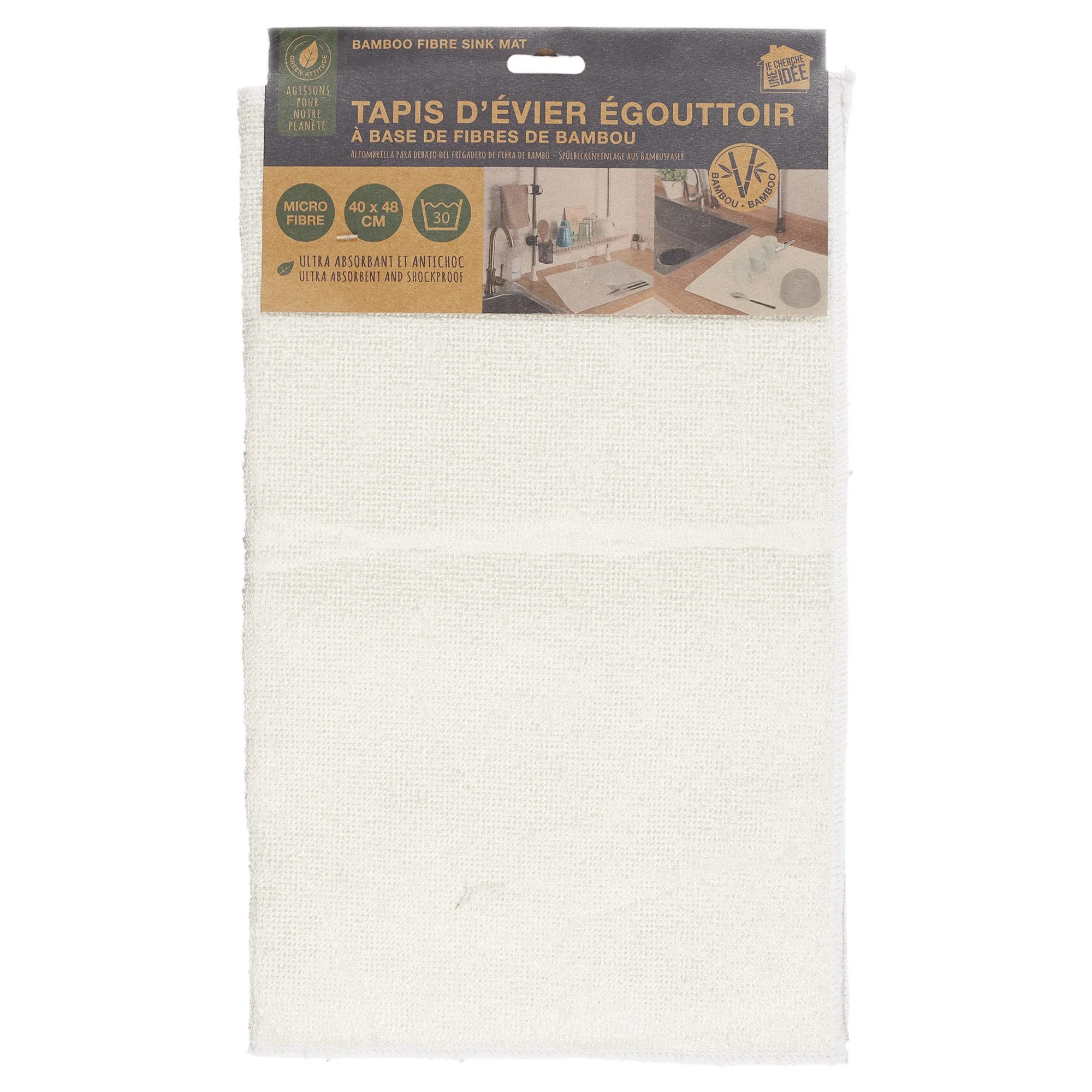 Tapis d'évier égouttoir 40x48 cm