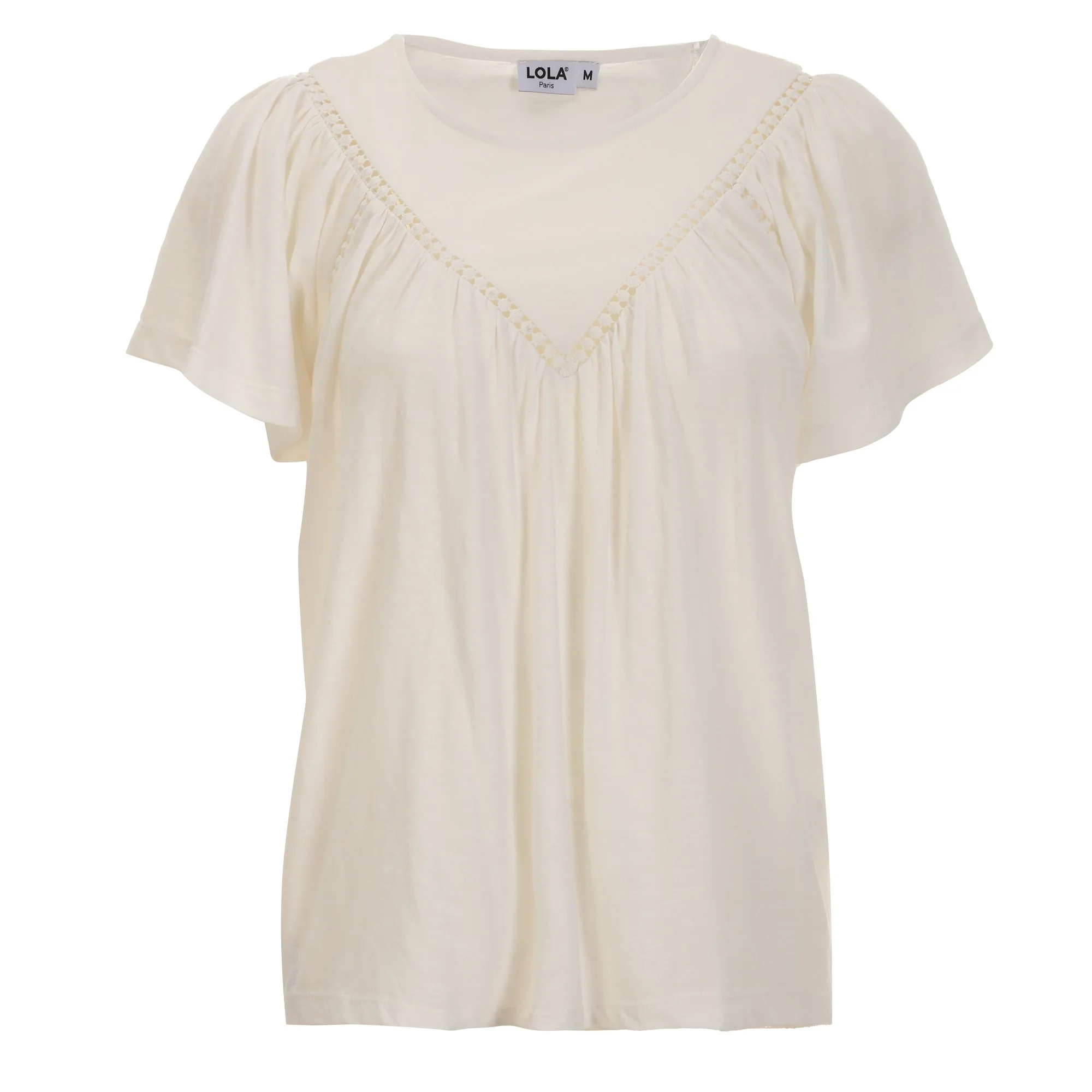 Tee-shirt avec broderie - Blanc