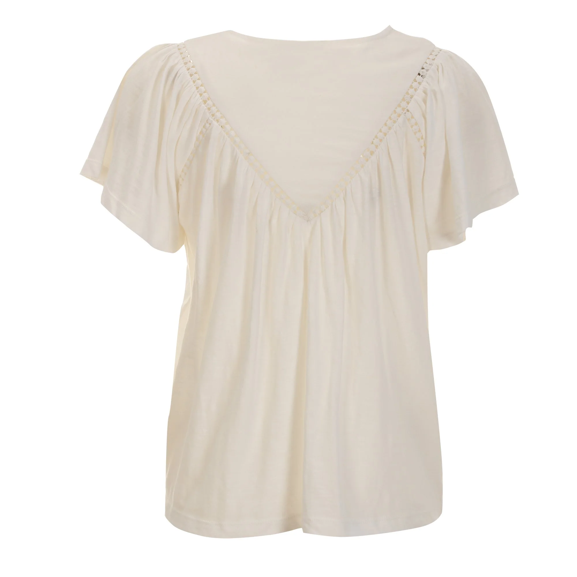 Tee-shirt avec broderie - Blanc - Image 2