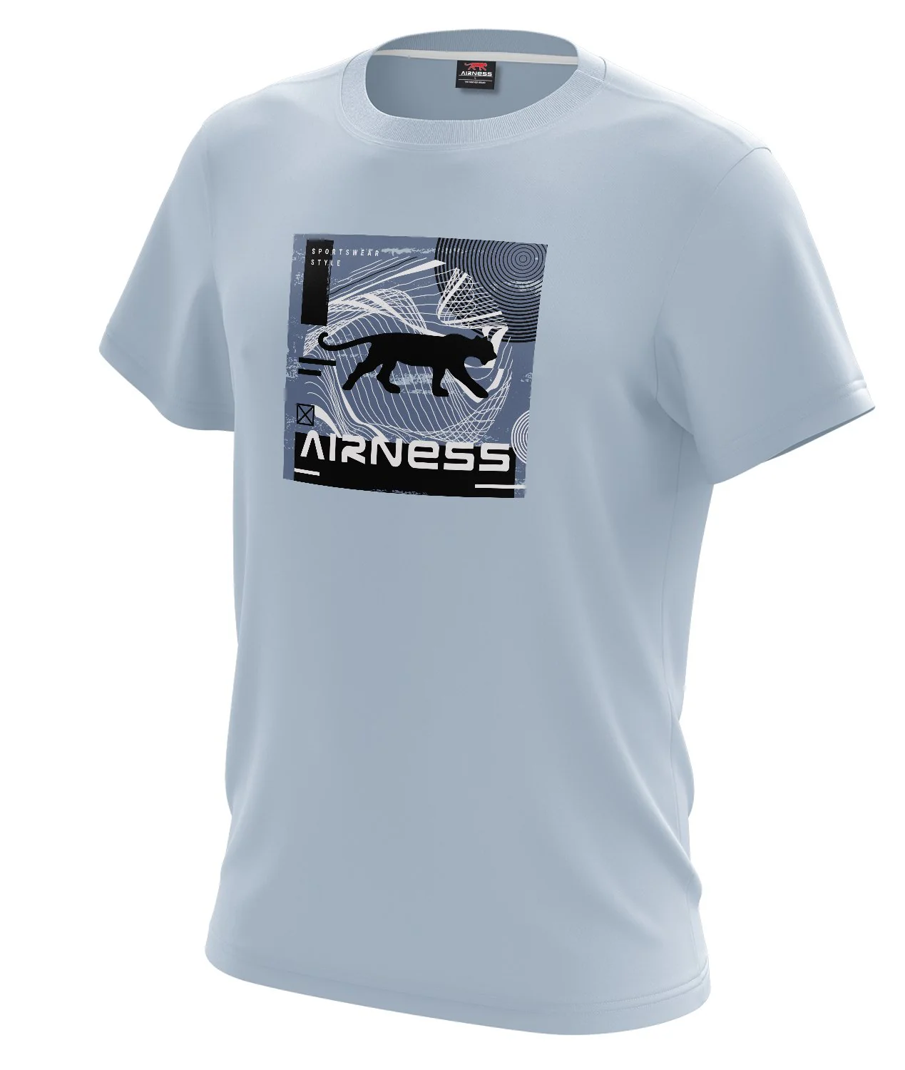 Tee-shirt col rond - Gris