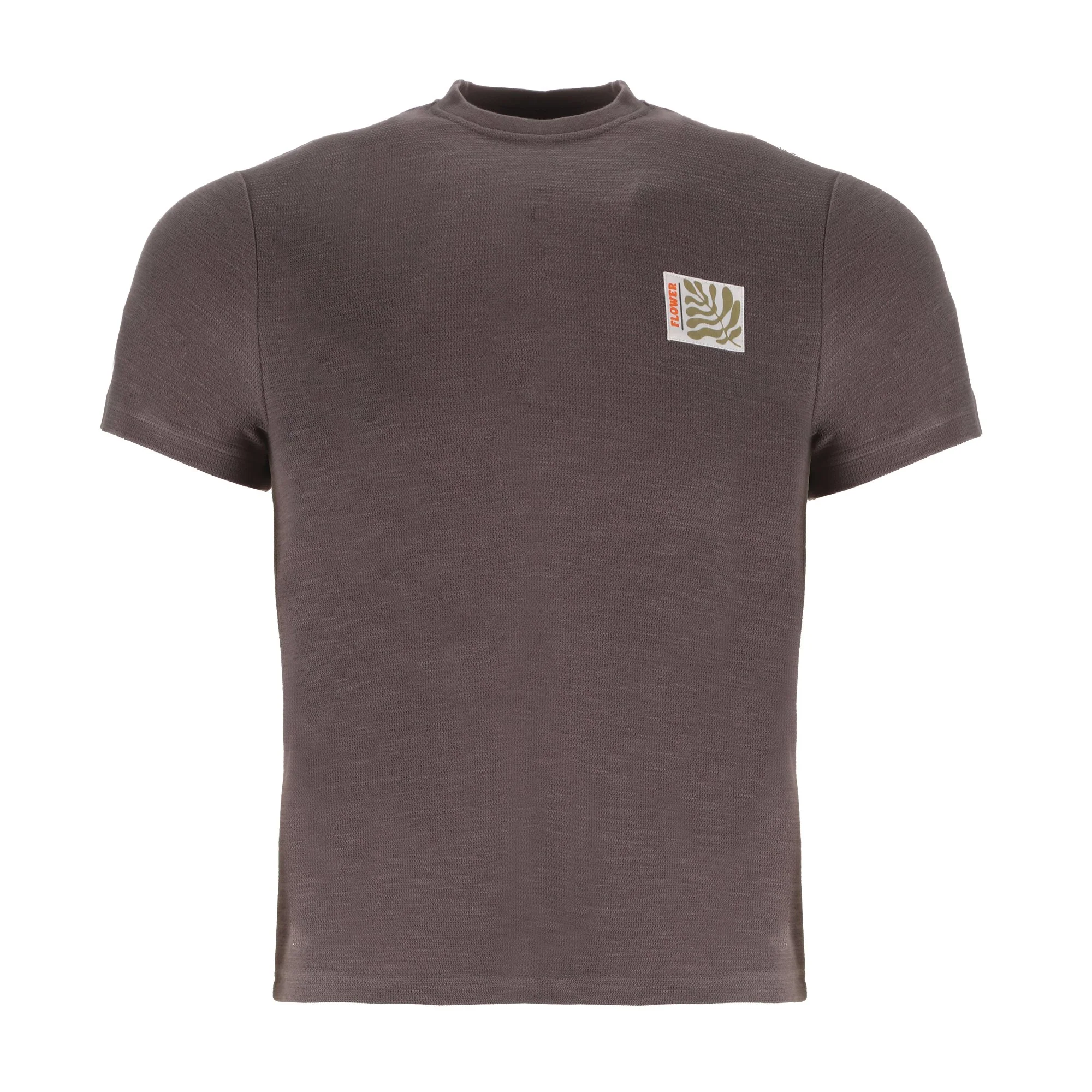 Tee-shirt col rond  - Gris - Image 3