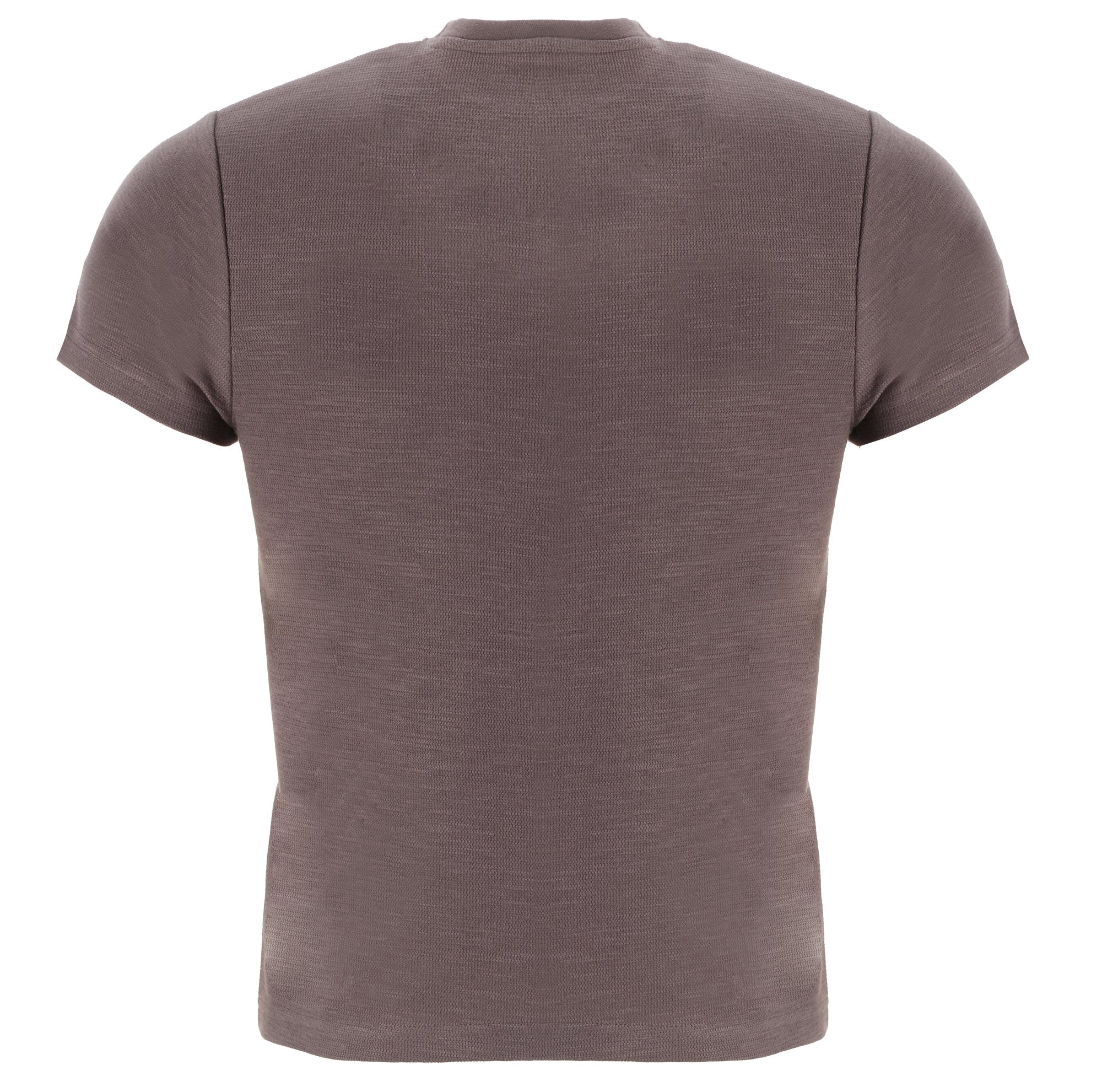 Tee-shirt col rond  - Gris - Image 4