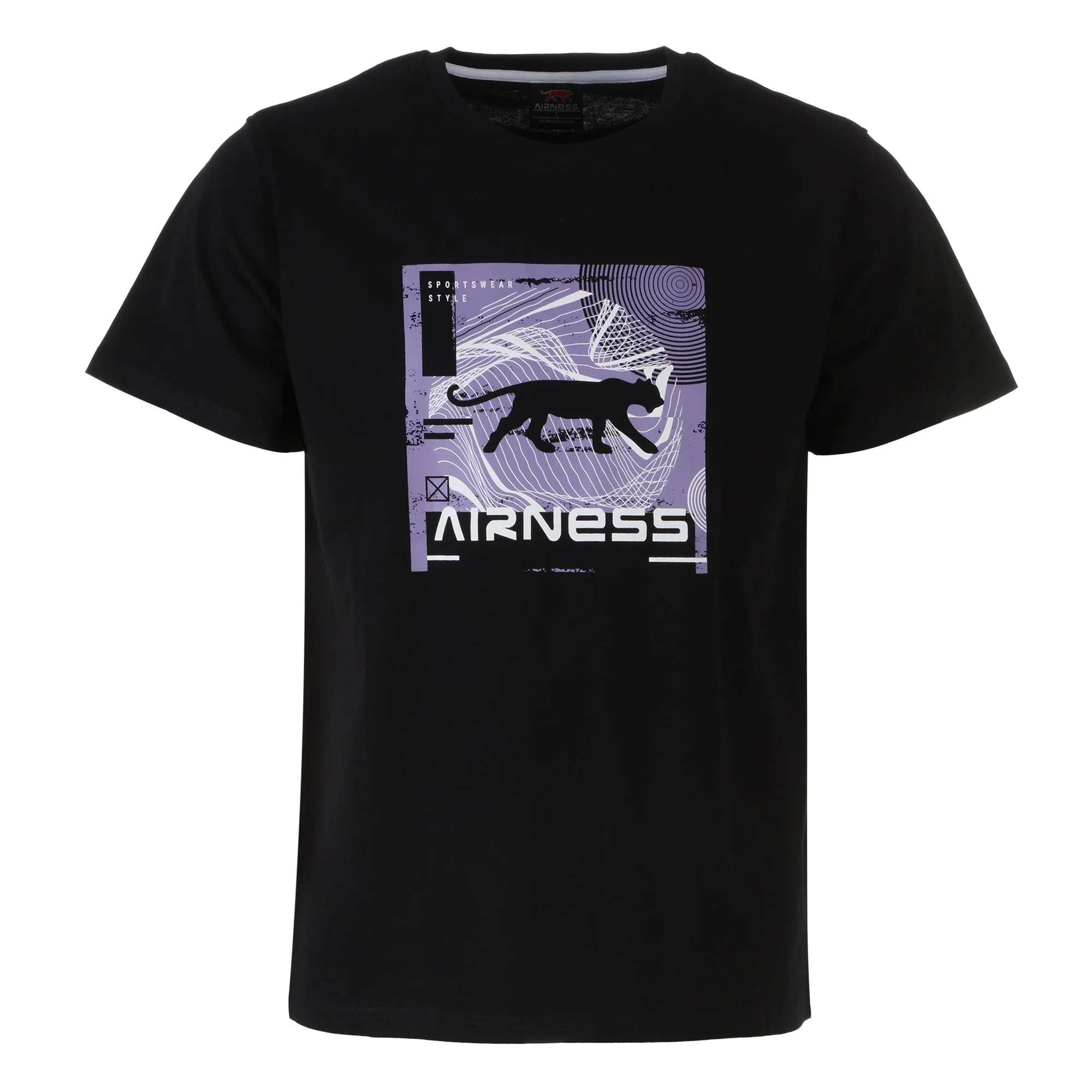 Tee-shirt col rond noir - Noir