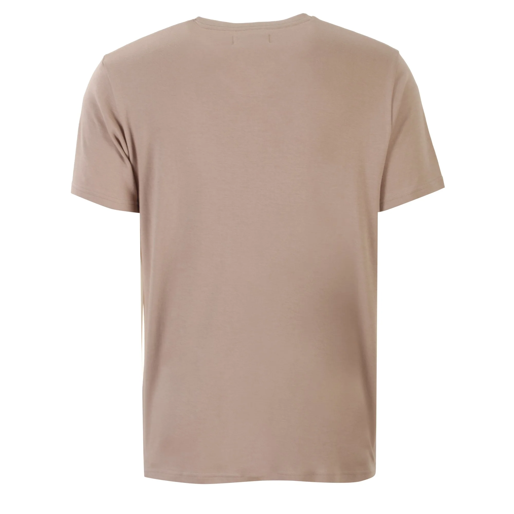 Tee-shirt col V - Beige - Image 2