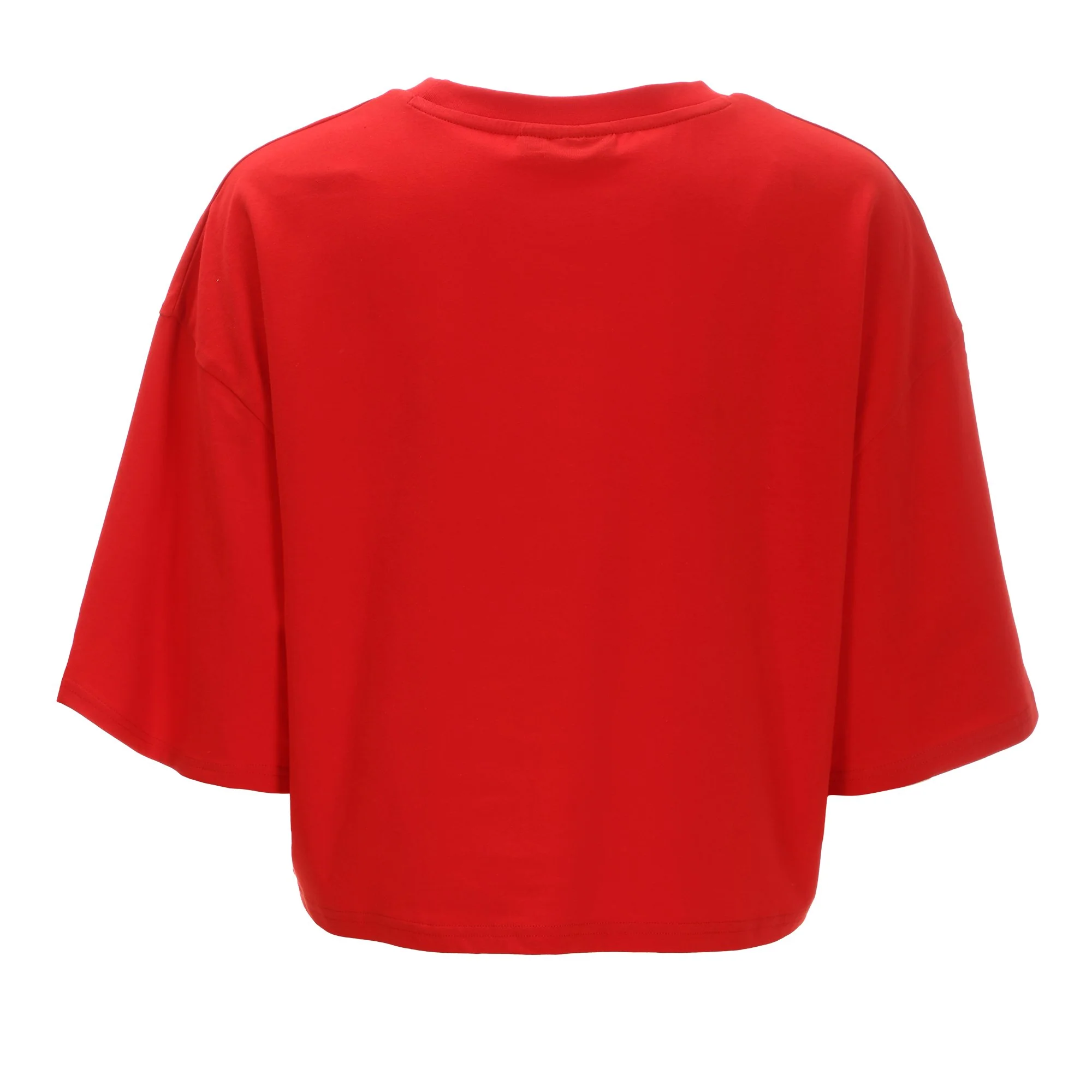 Tee shirt crop top  - Rouge - Image 2