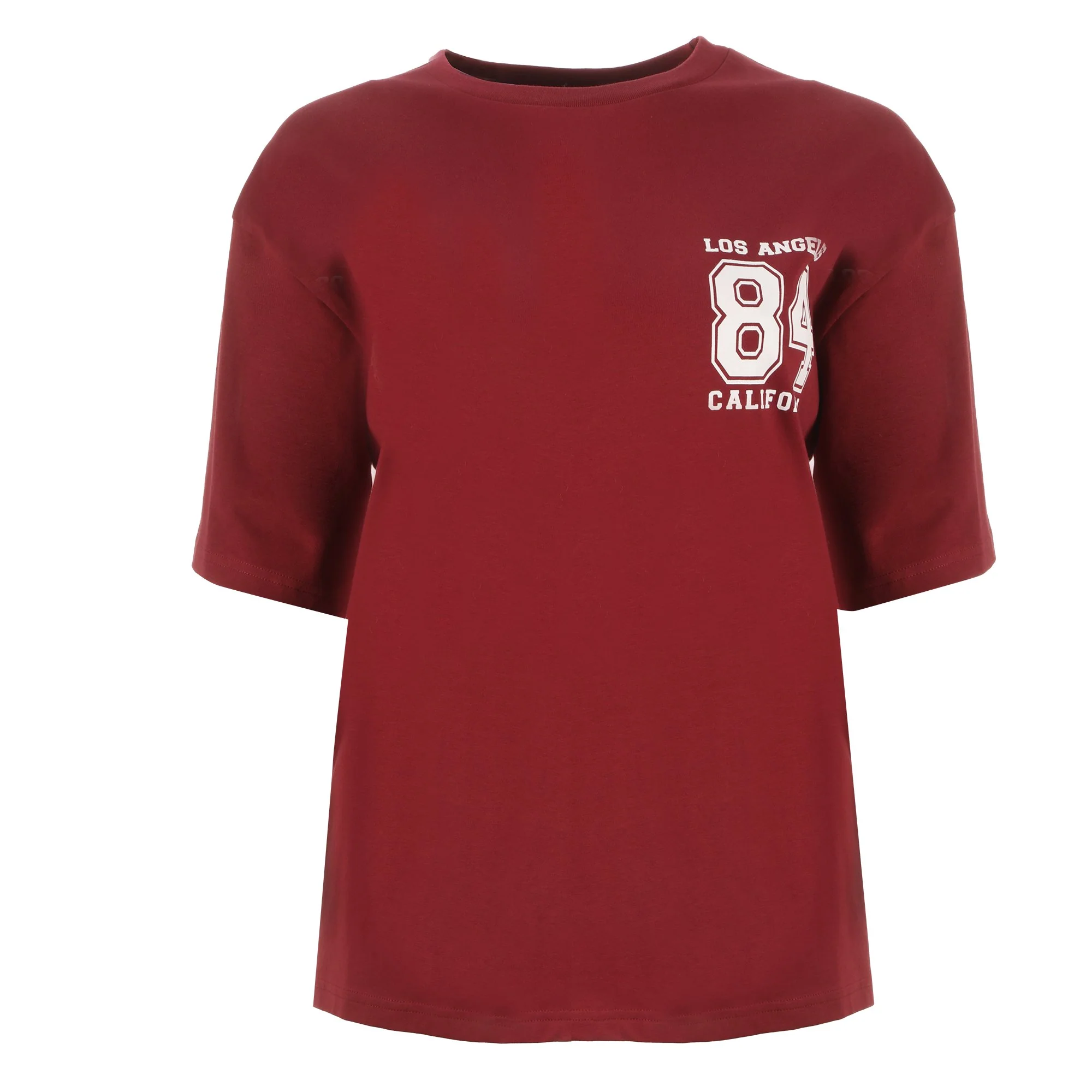 Tee-shirt imprimé oversize - Rouge