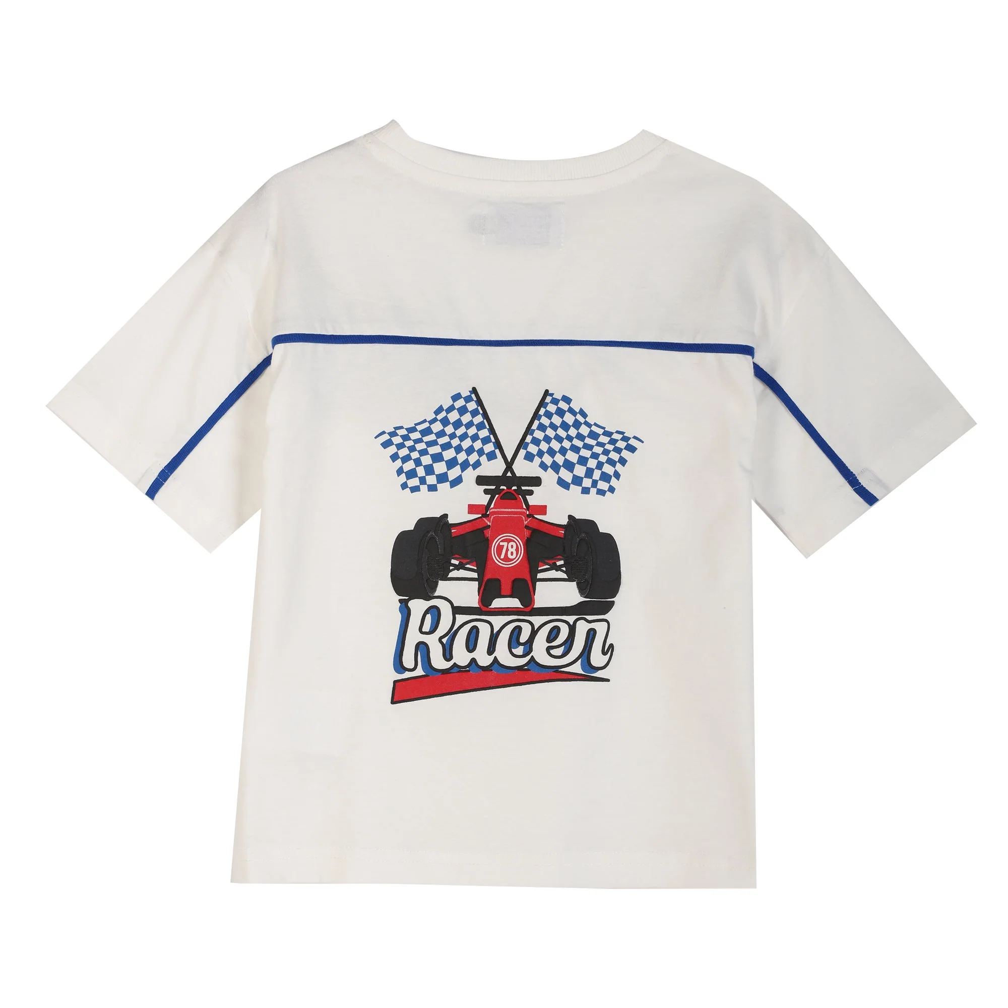 Tee shirt manche courte avec animation - Blanc - Image 2